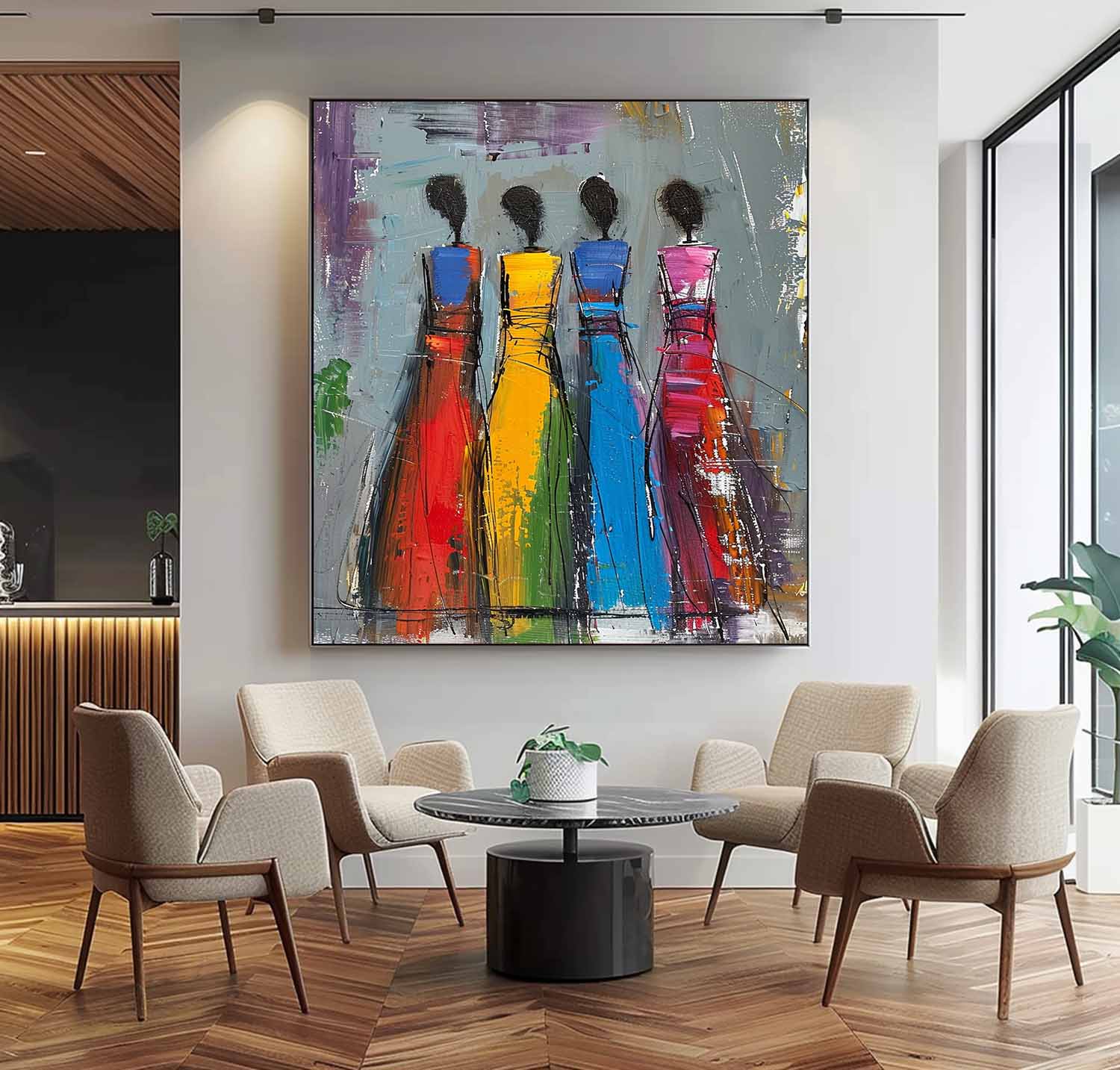 Wall Art People Minimalist Introspective Meditative