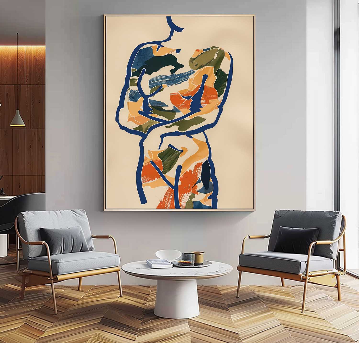 Wall Art Figurative Minimalist Abstract Line