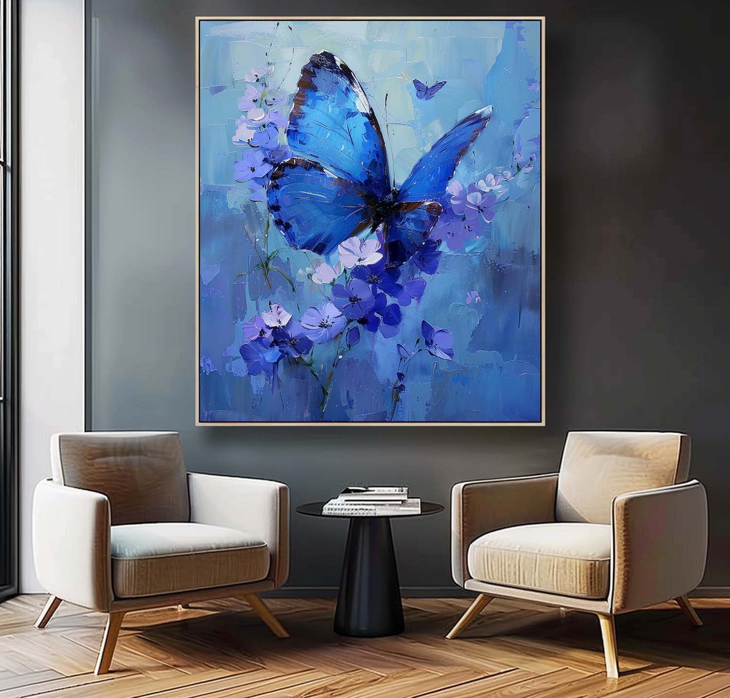 Wall Art Animal Butterfly Understated Whimsical