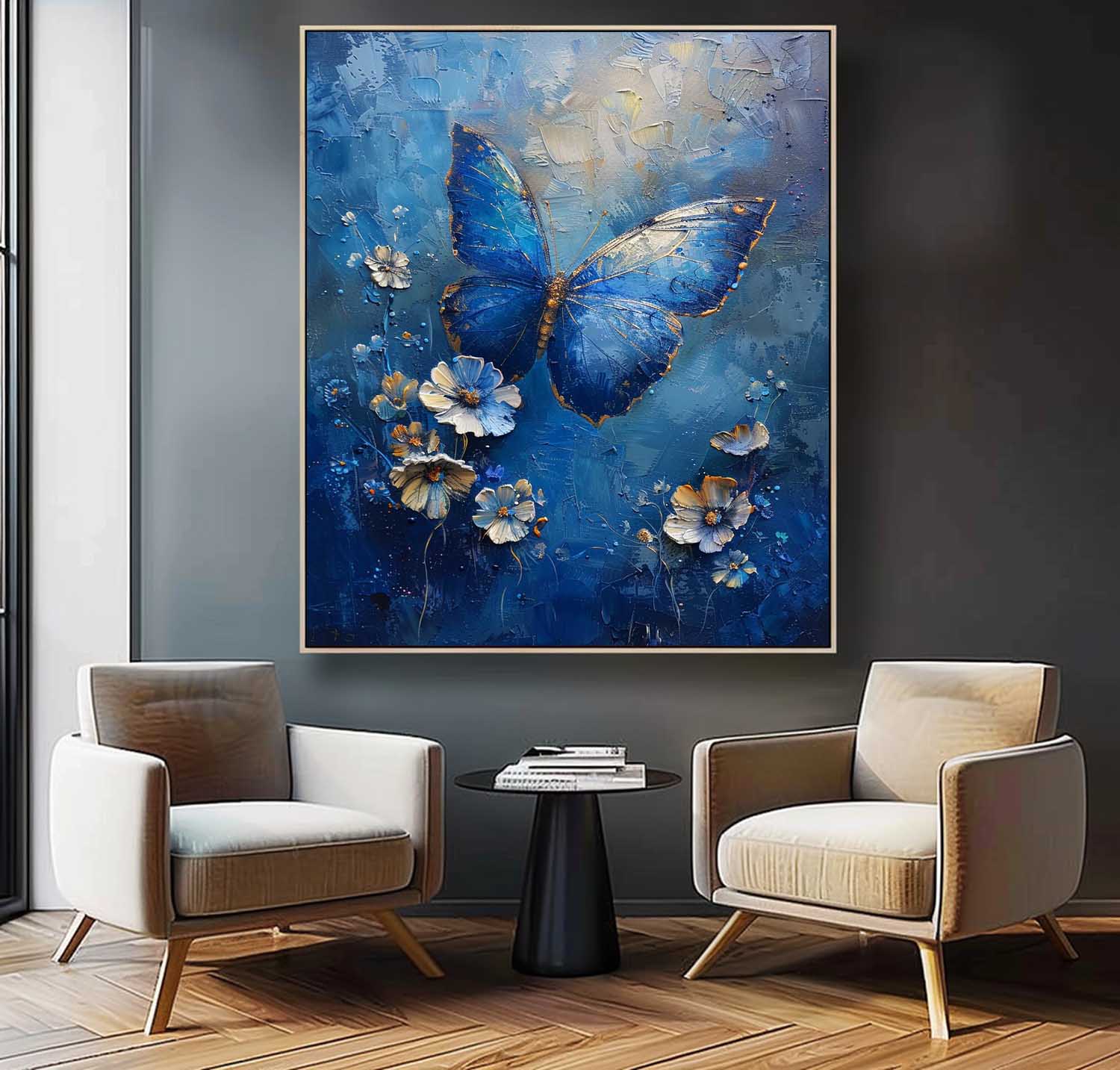 Wall Art Impasto Animal Butterfly Expressionist