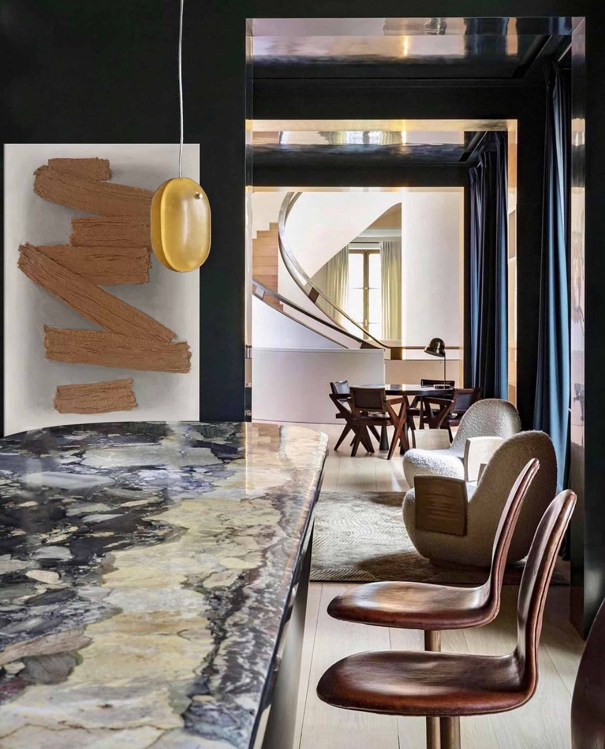 Wall Art Abstract Modern Fashion Impasto