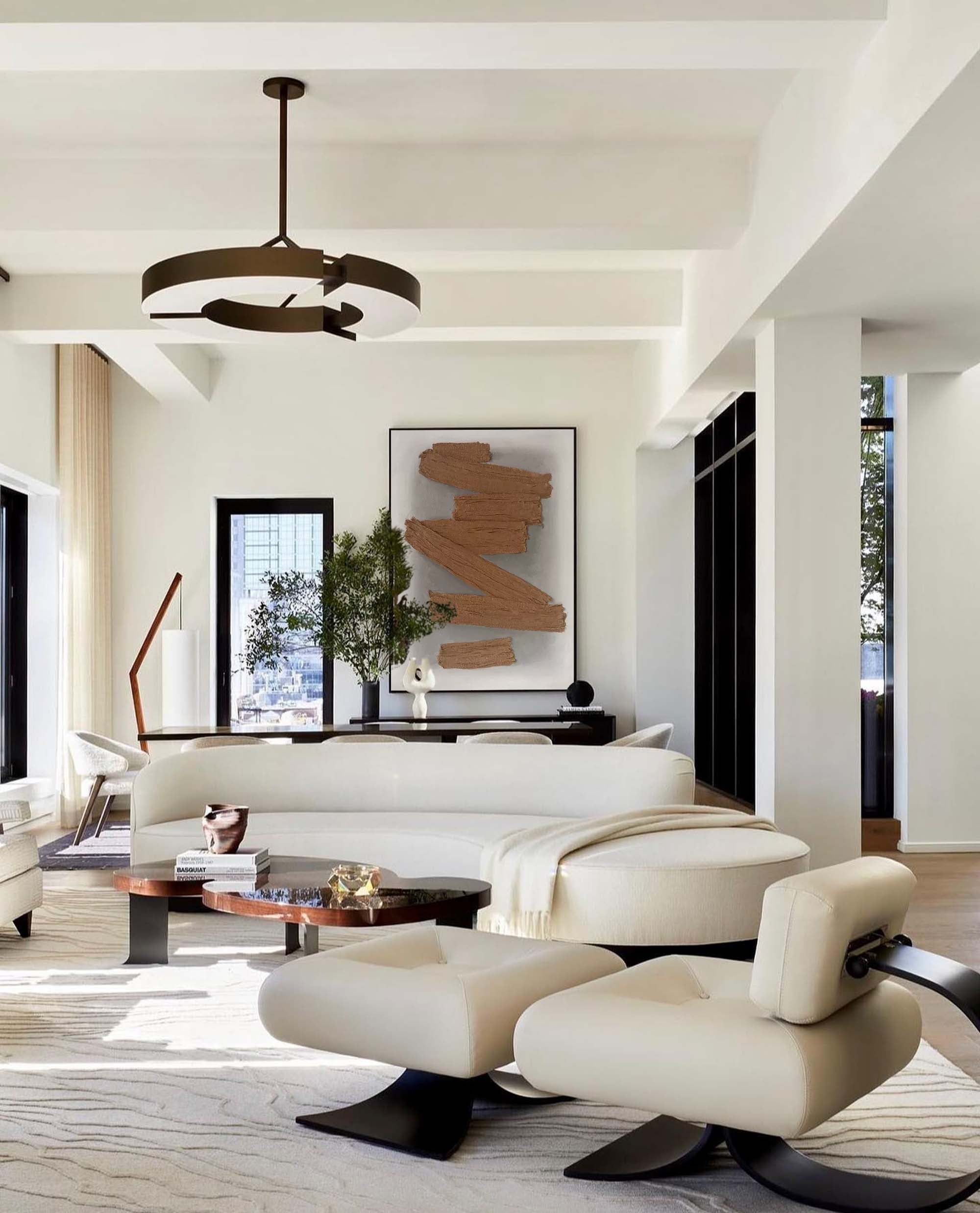Wall Art Abstract Modern Fashion Impasto
