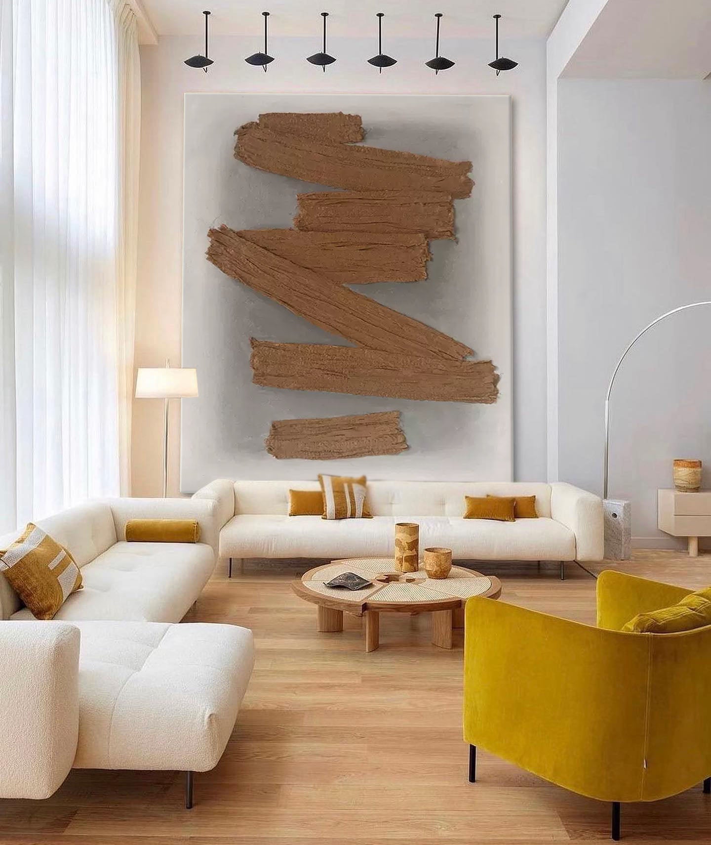 Wall Art Abstract Modern Fashion Impasto