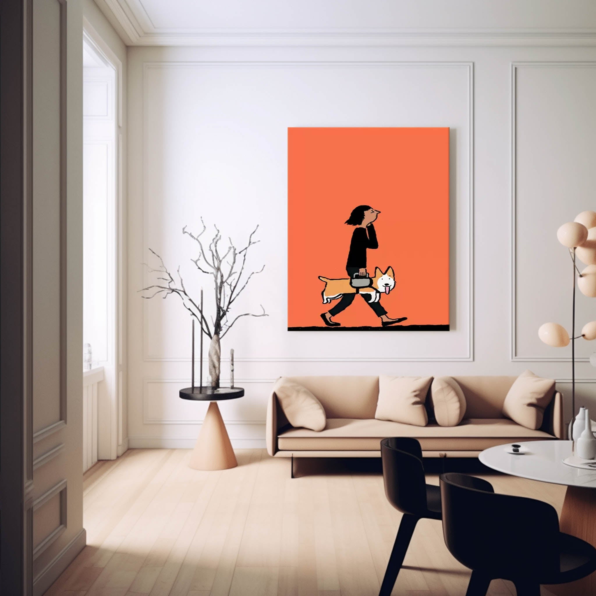 Wall Art Abstract Playful Energetic Pet Pop