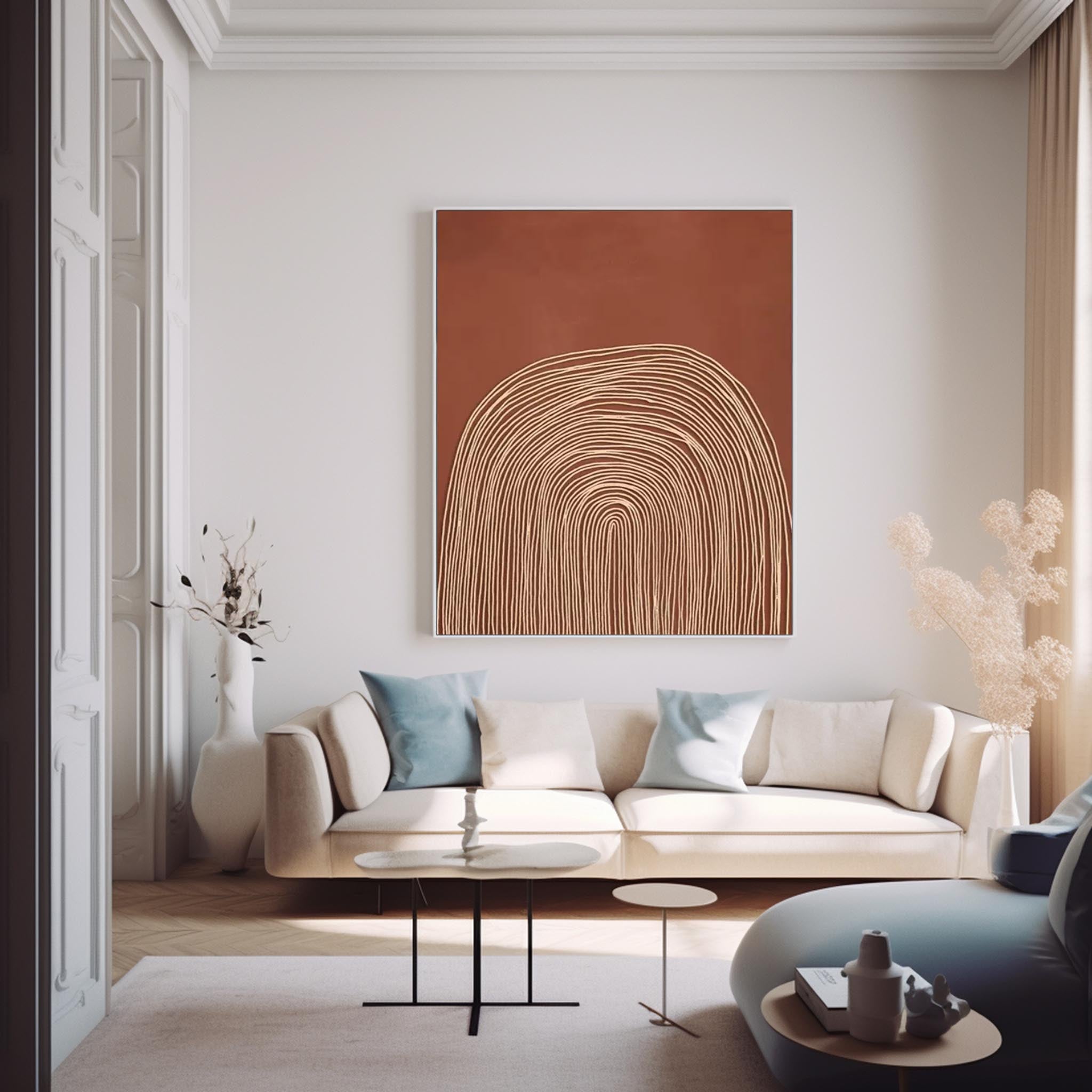 Abstract Canvas Art AB403 - Neutralighting