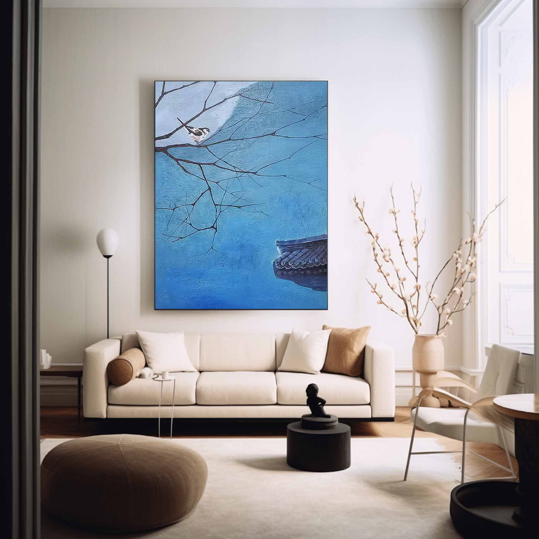 Wall Art Landscape Oriental Night Meditative Design