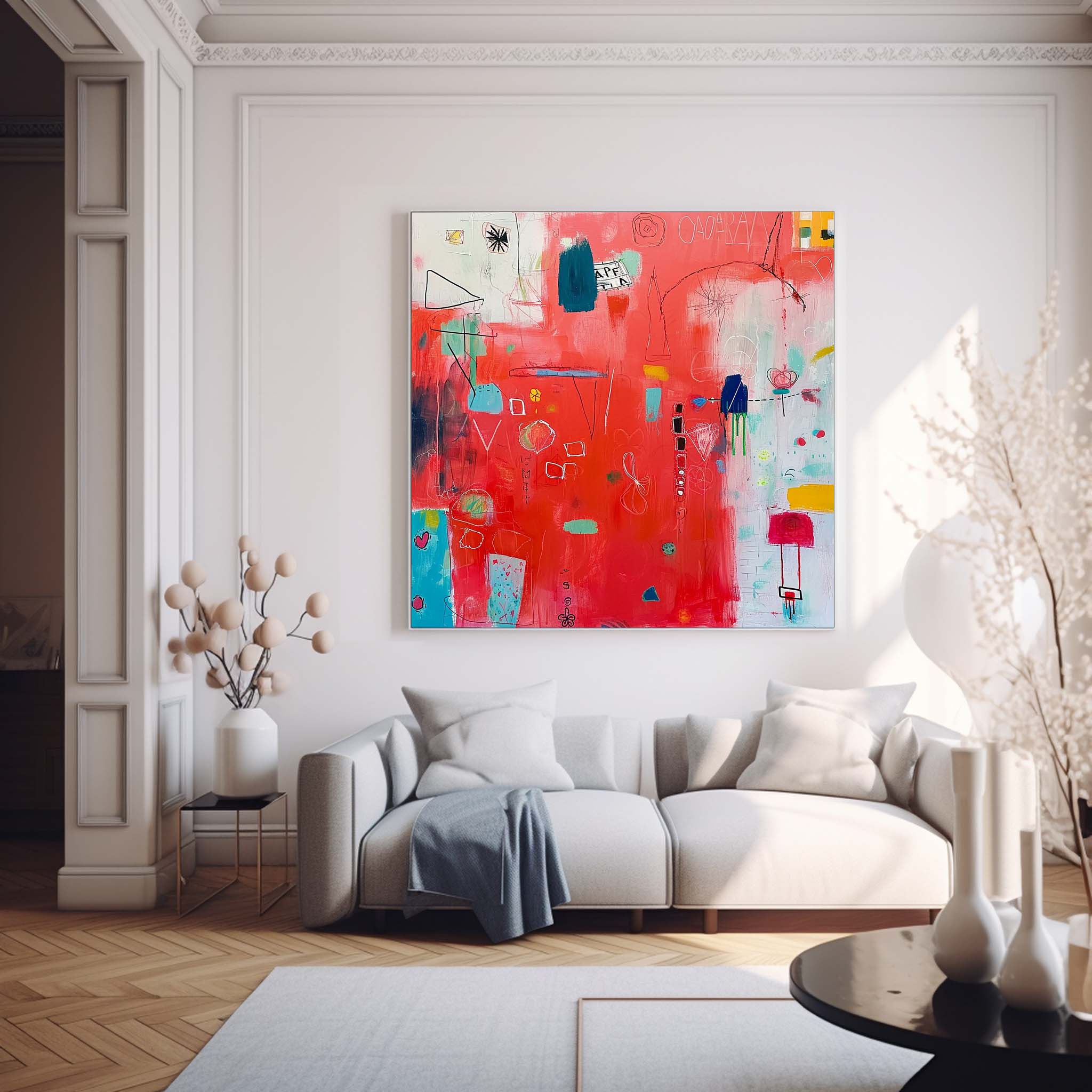 Wall Art Abstract Energetic Quirky Modern