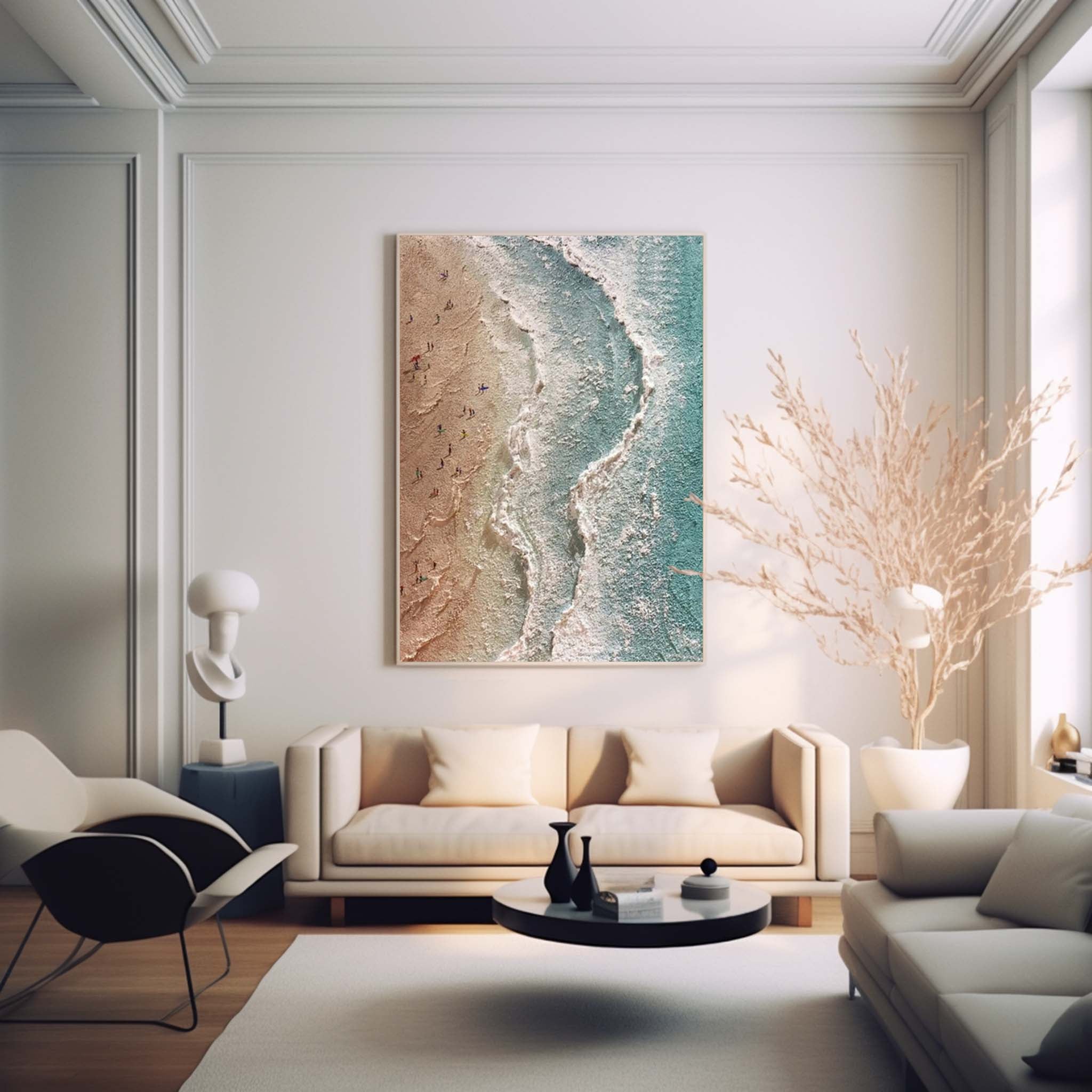 Wall Art Beach & Ocean Expressionist Wave