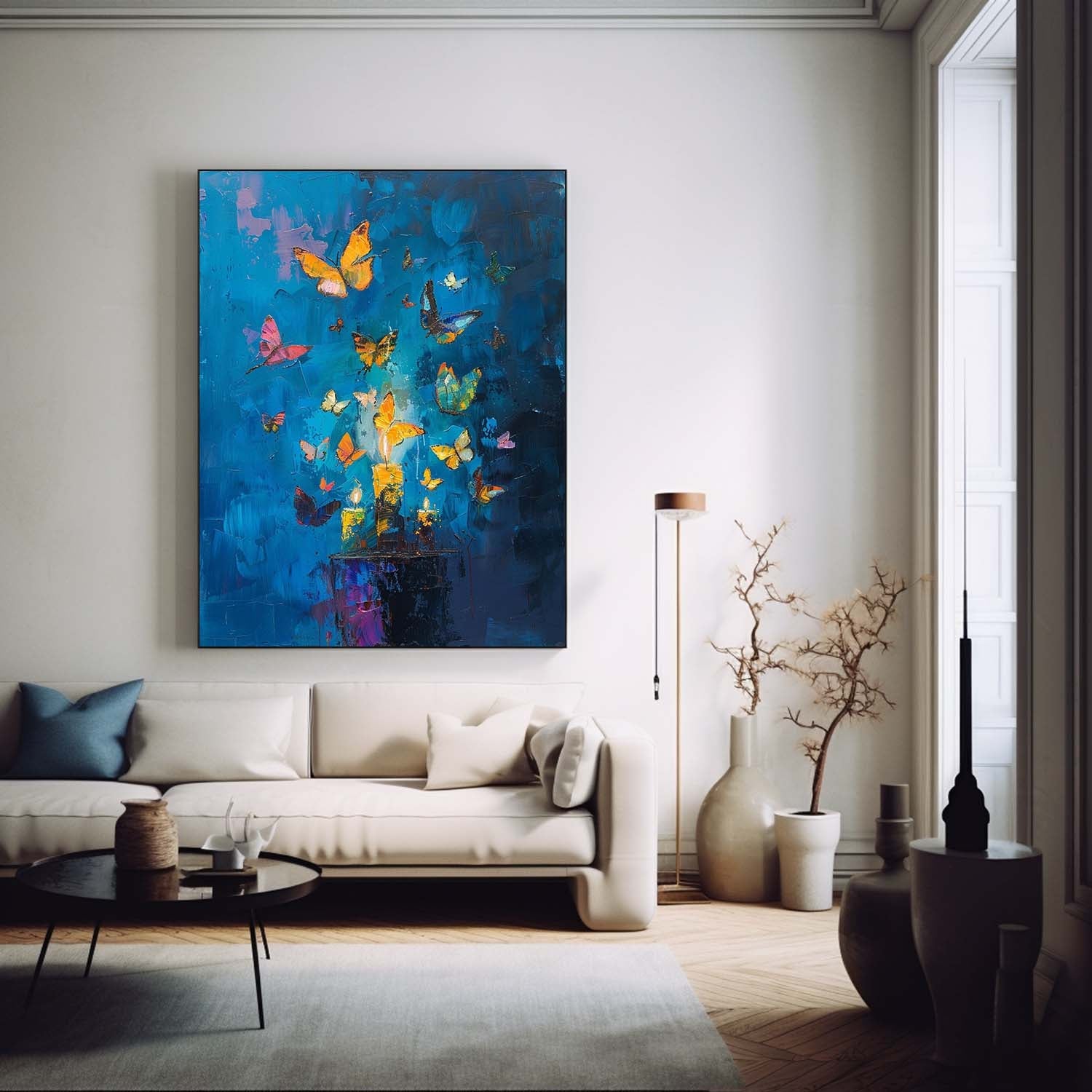 Wall Art Abstract Contemporary Warm Painterly