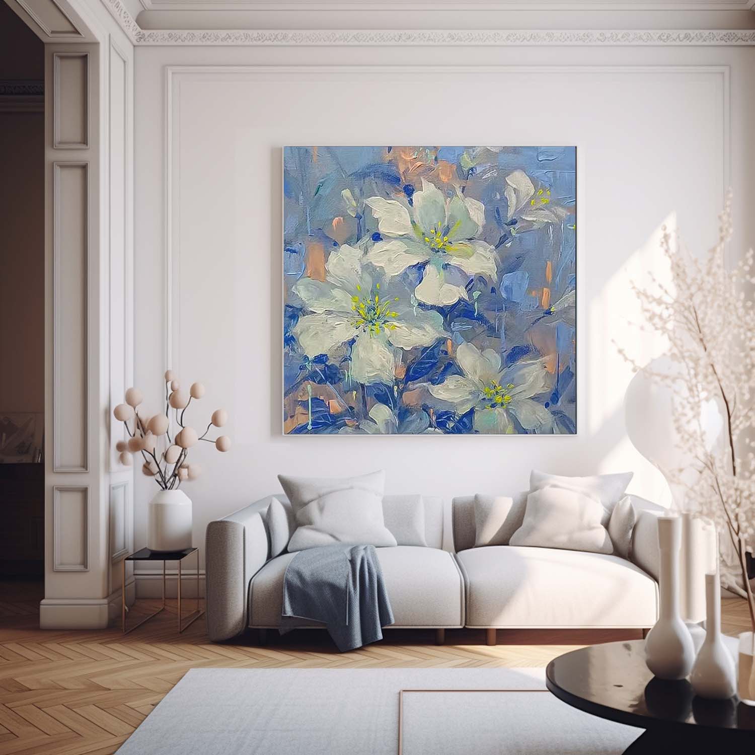 Wall Art Impressionist Flower Serene Calm Nature