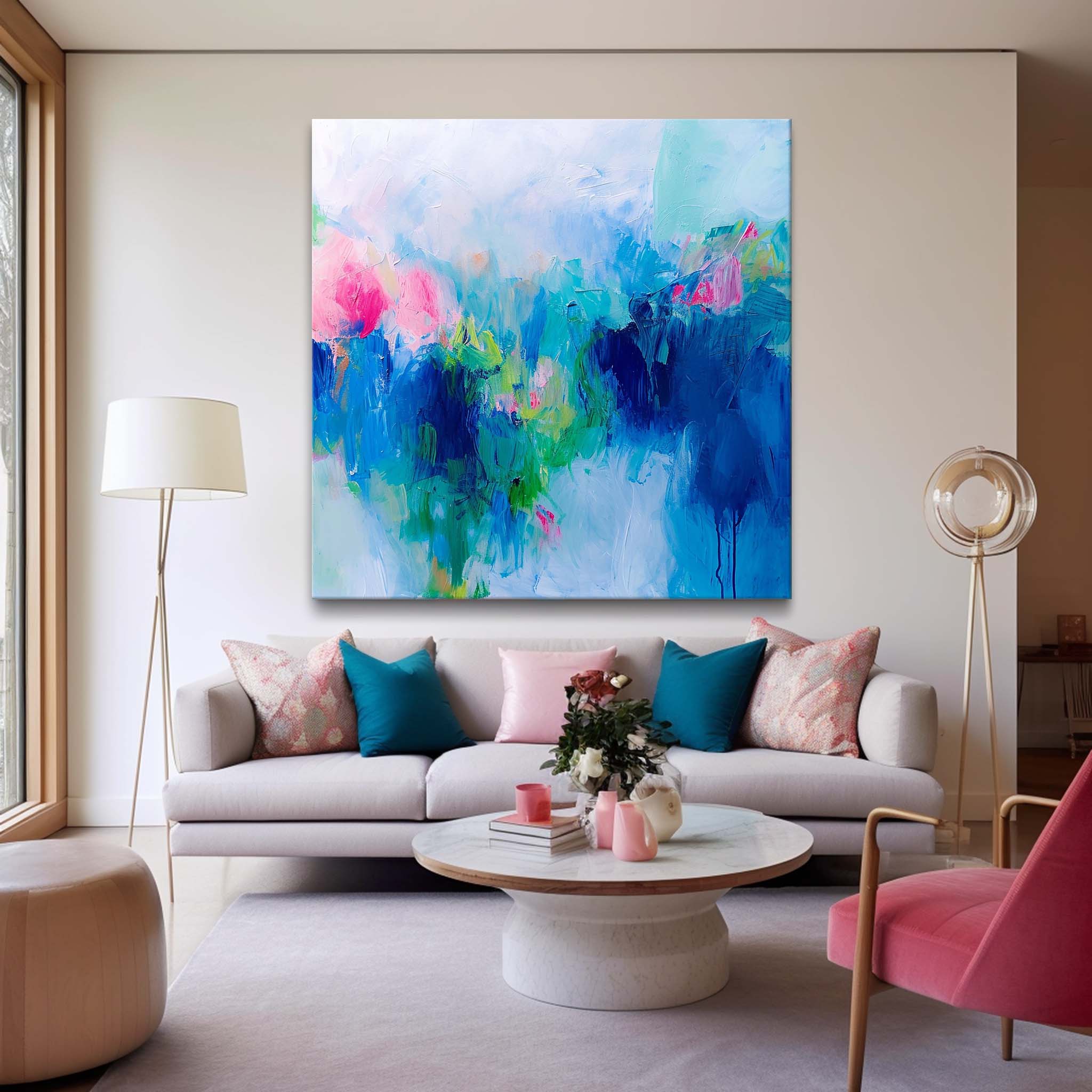 Wall Art Serene Calm Playful Modern Abstract