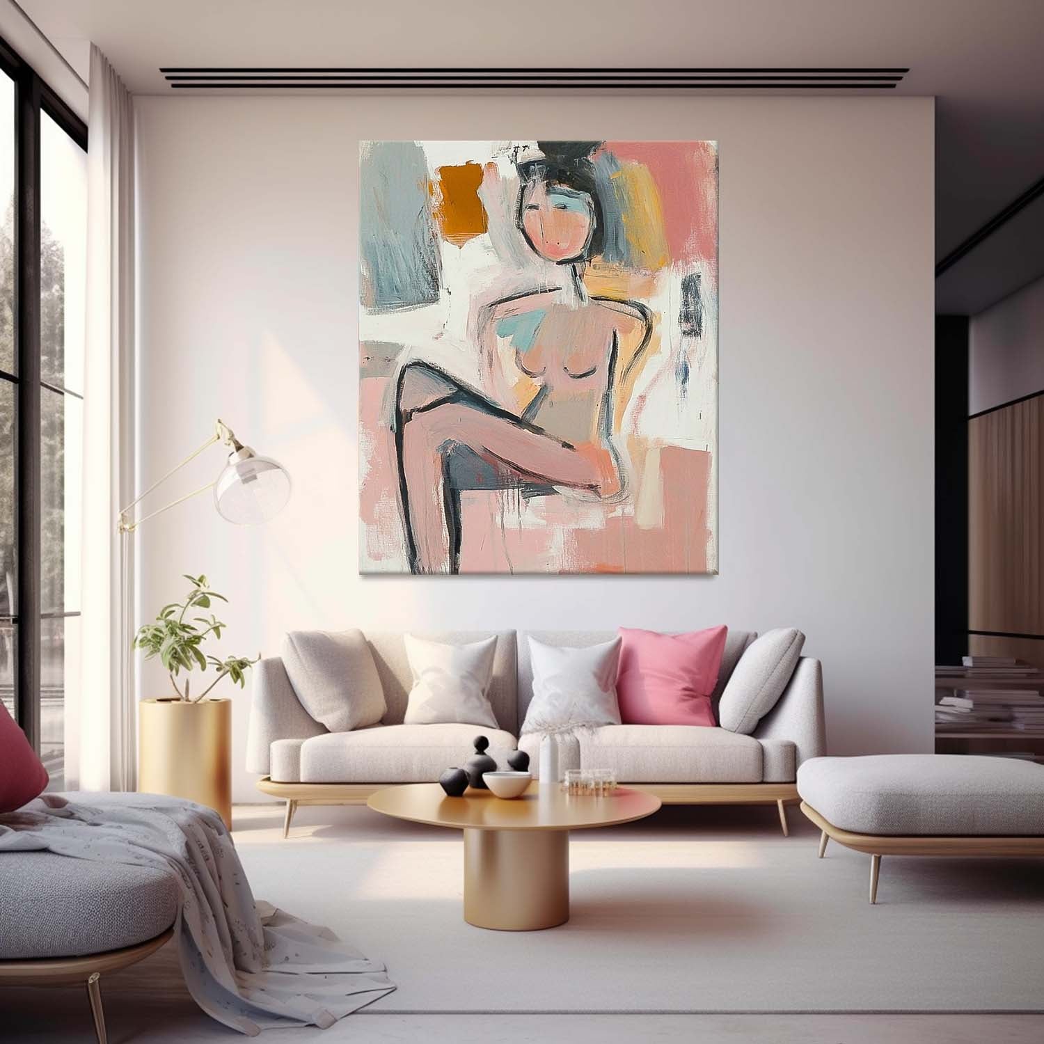 Wall Art People Abstract Line Contemporary