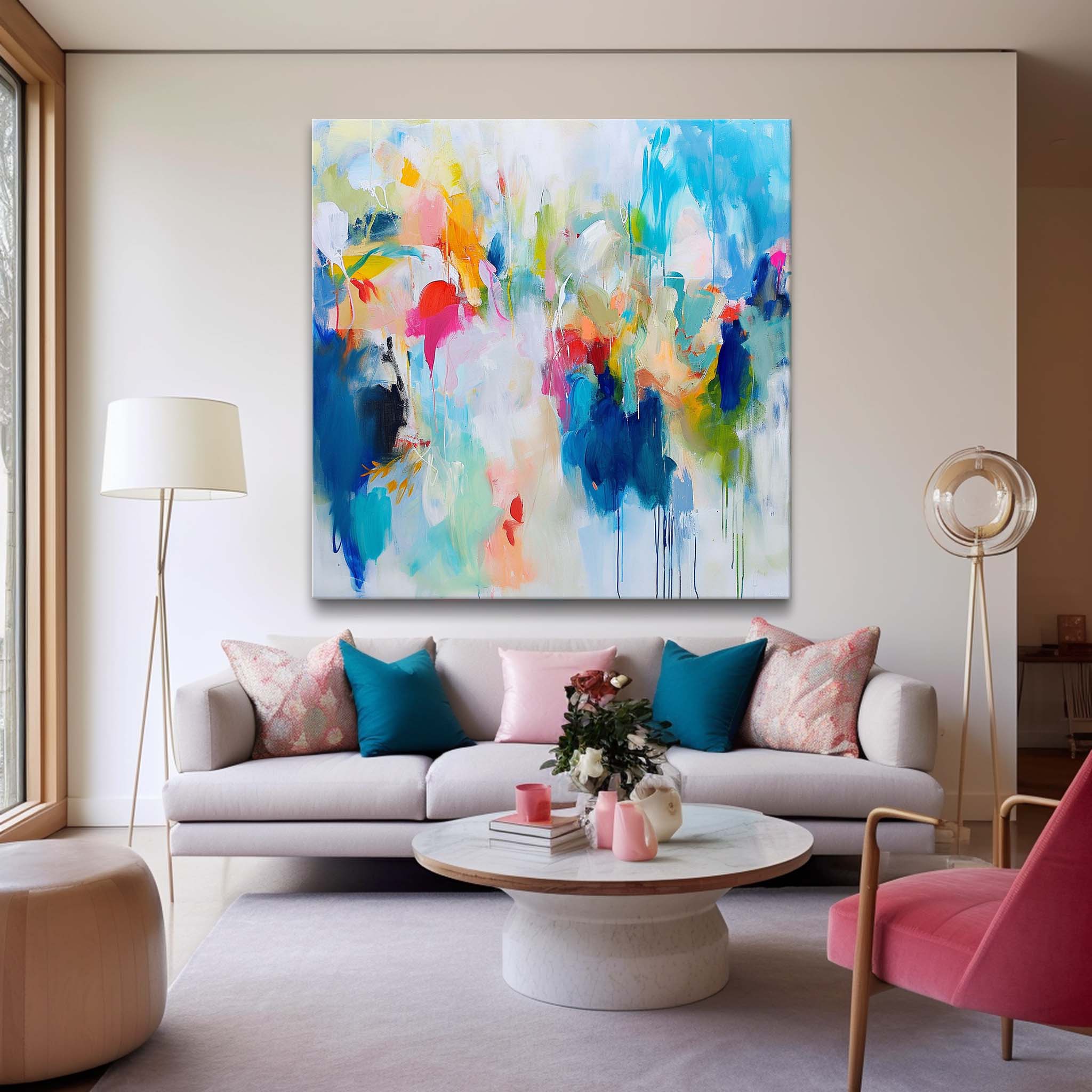 Wall Art Abstract Expressionist Fluid