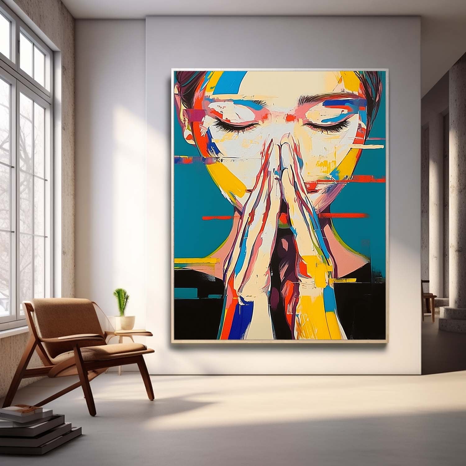 Wall Art Vibrant People Emotional Atmosphere