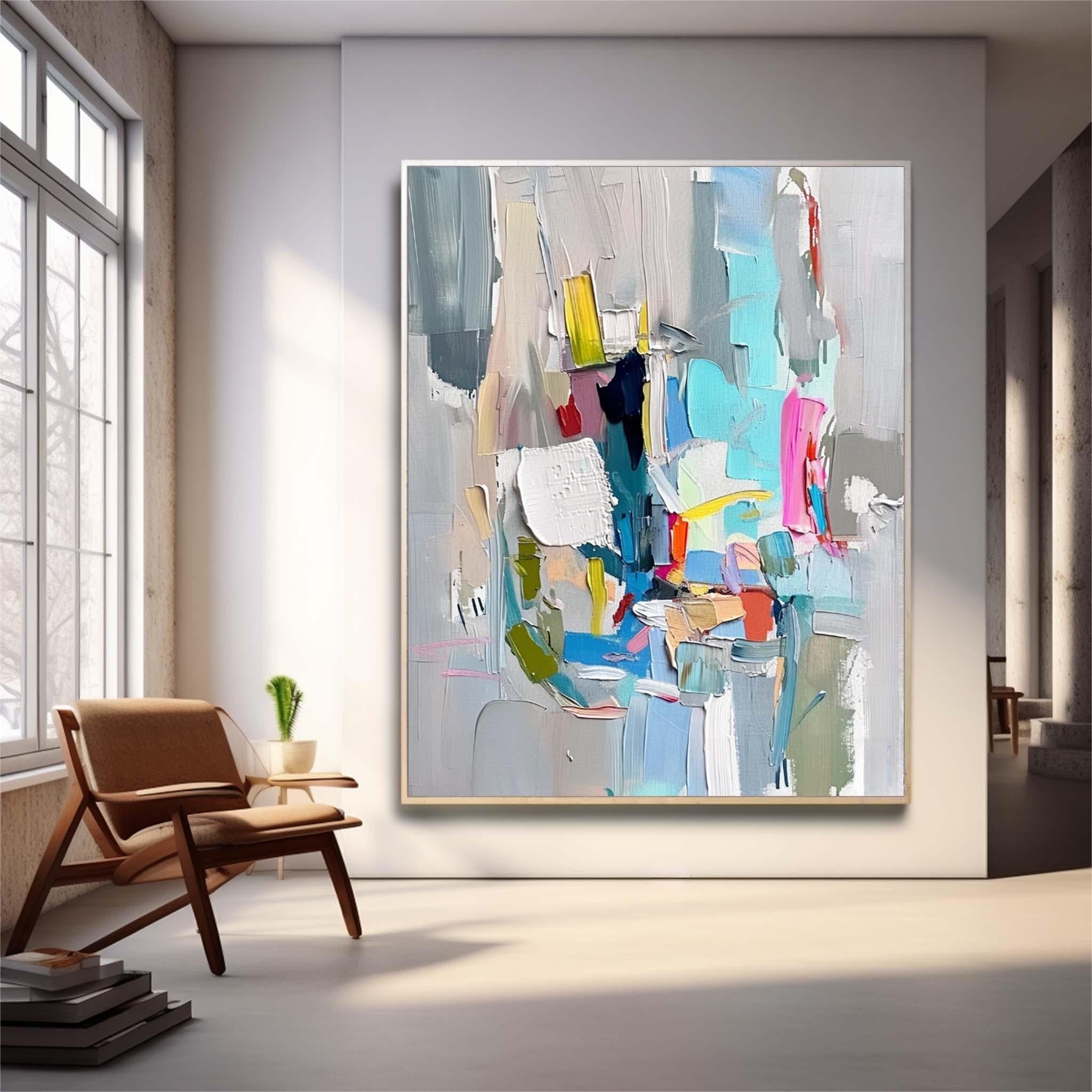 Wall Art Contrast Palette Abstract Edgy Playful