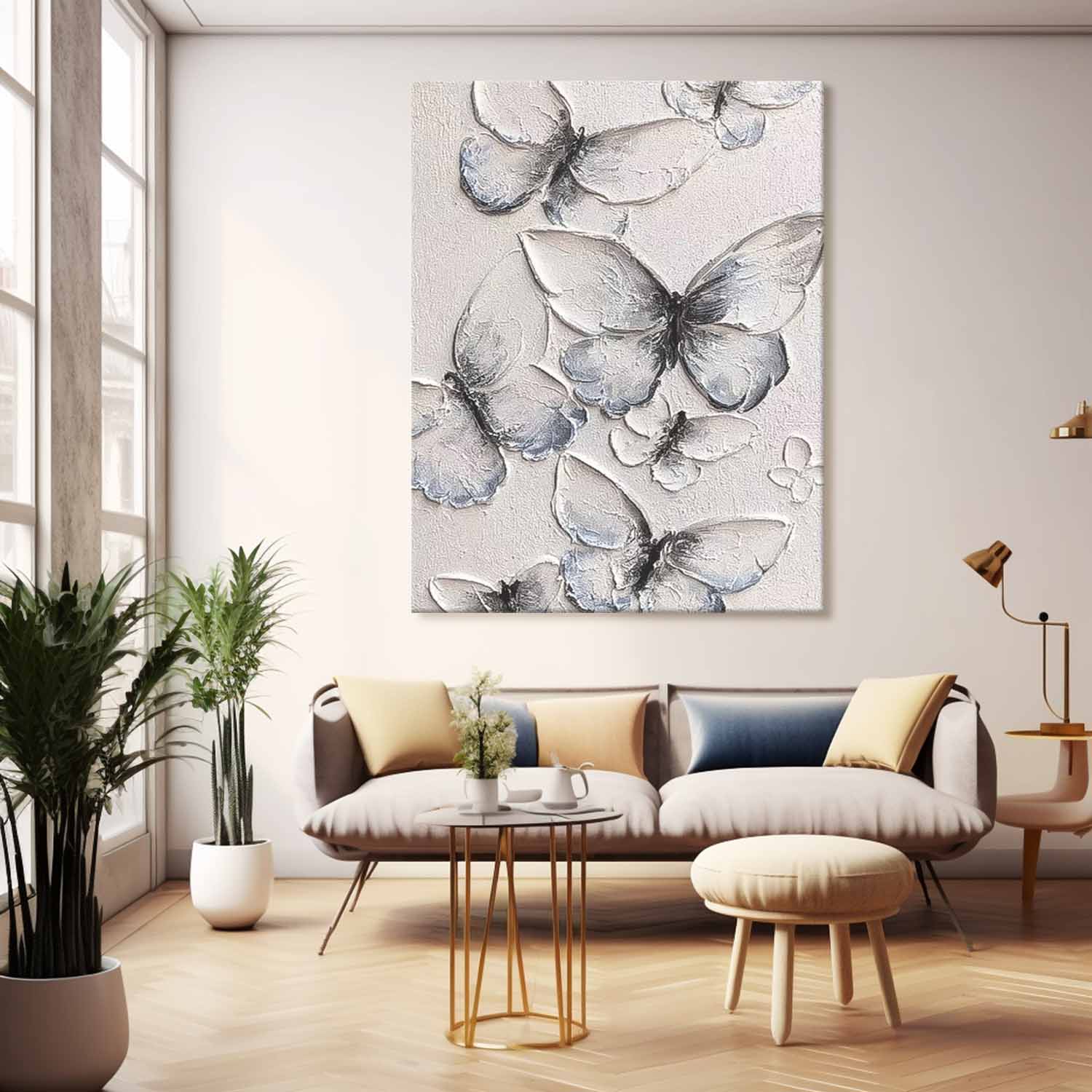 Wall Art Impasto Elegant Animal Painterly