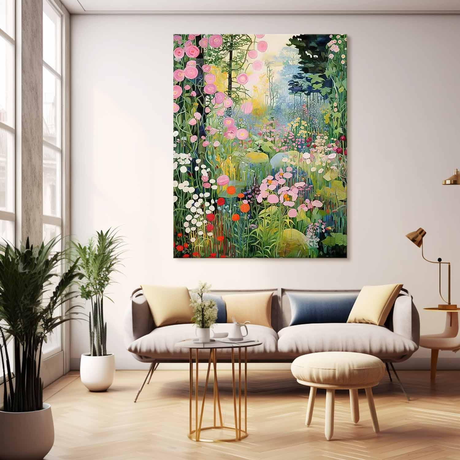 Wall Art Flower Contemporary Painterly Serene Nature