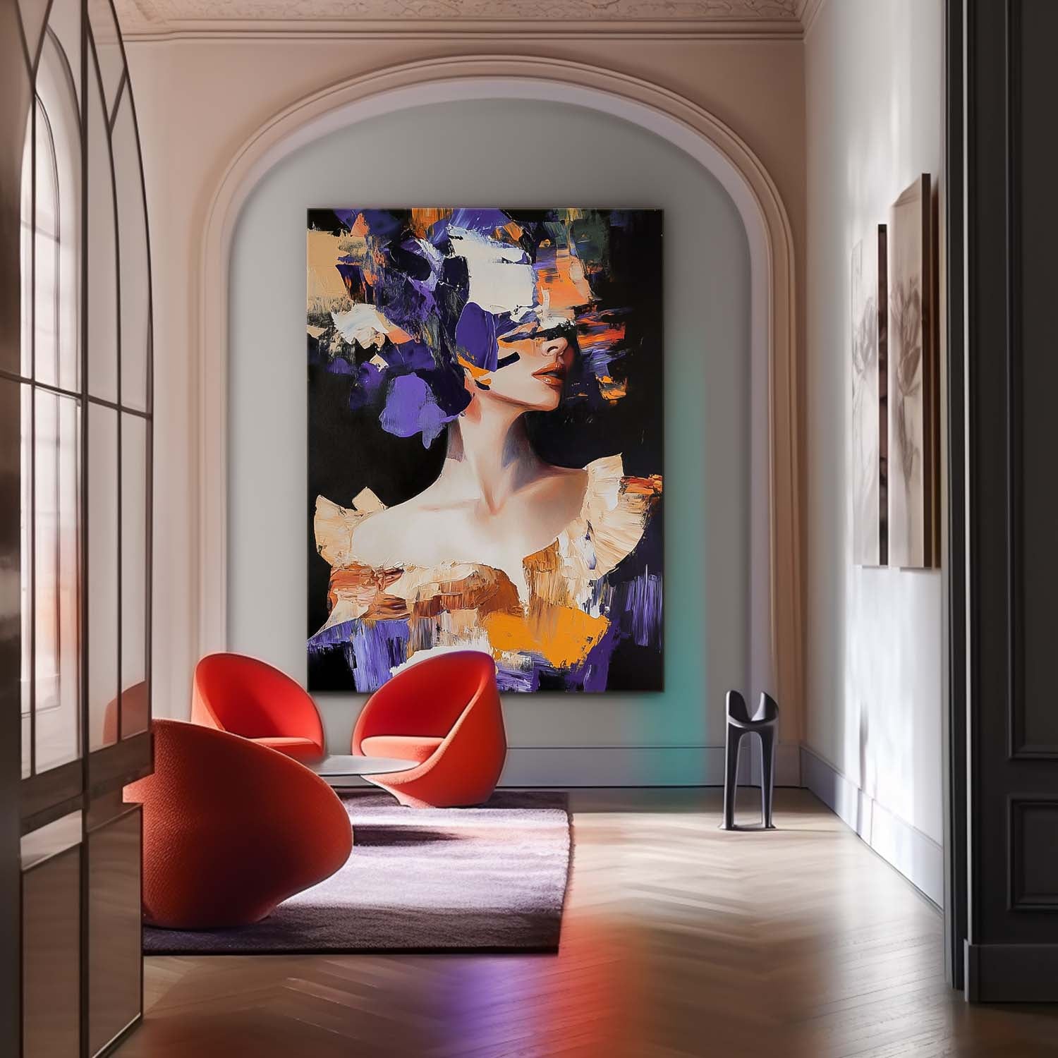 Wall Art People Impasto Portrait Dopamine Fashion