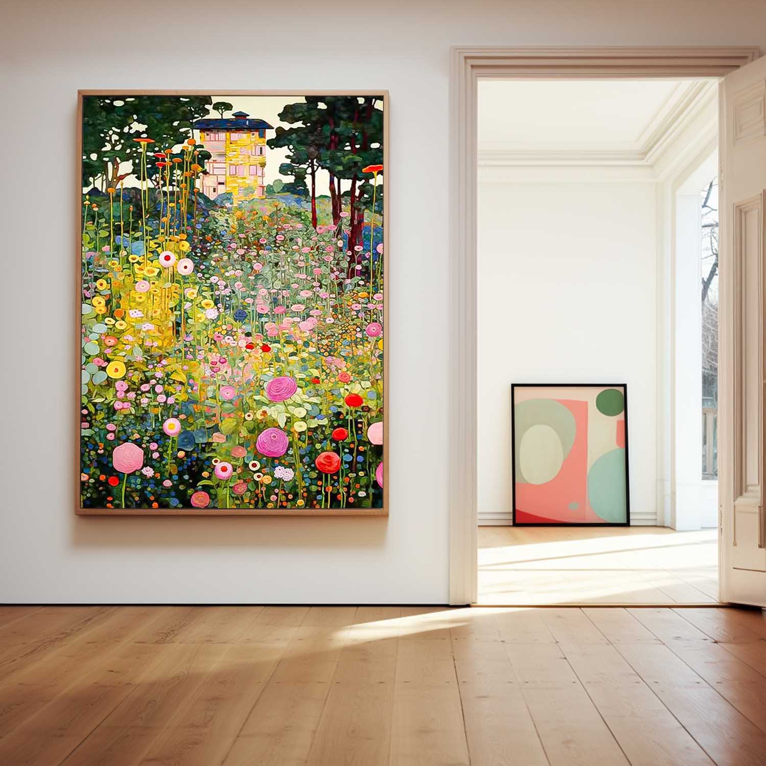 Klimt-Style Floral Garden Painting