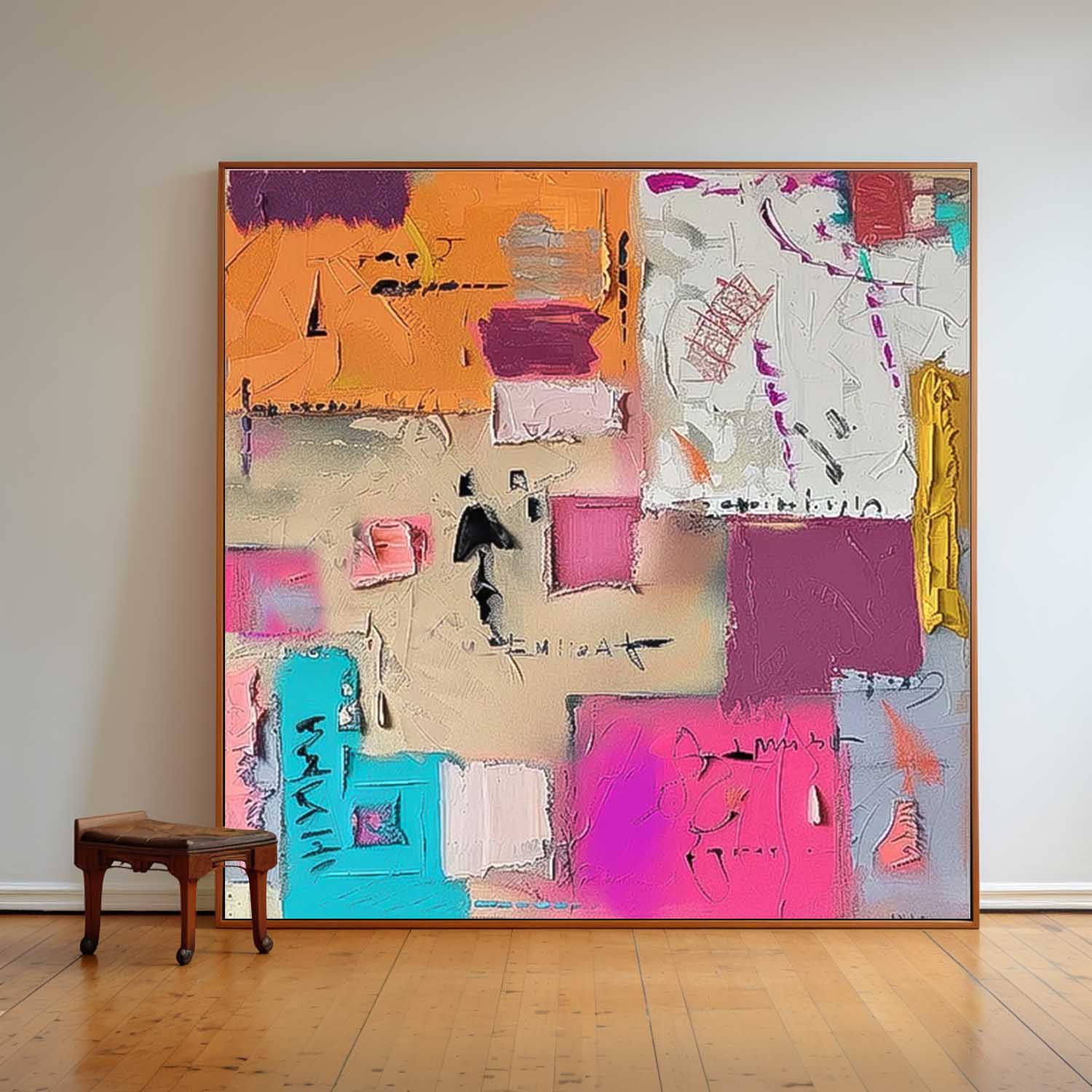 Wall Art Abstract Cheerful Warm Pop