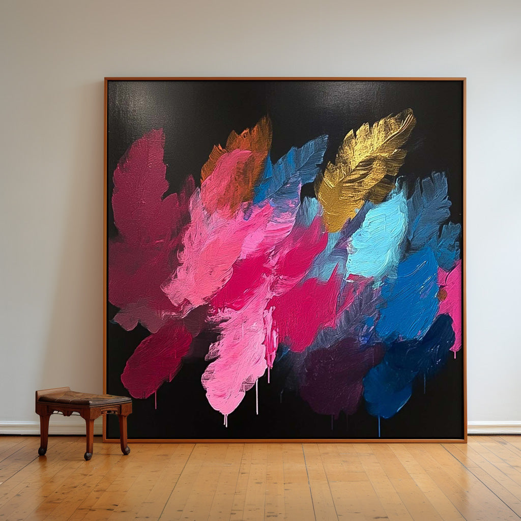 Wall Art Flower Colorful Modern Artistic