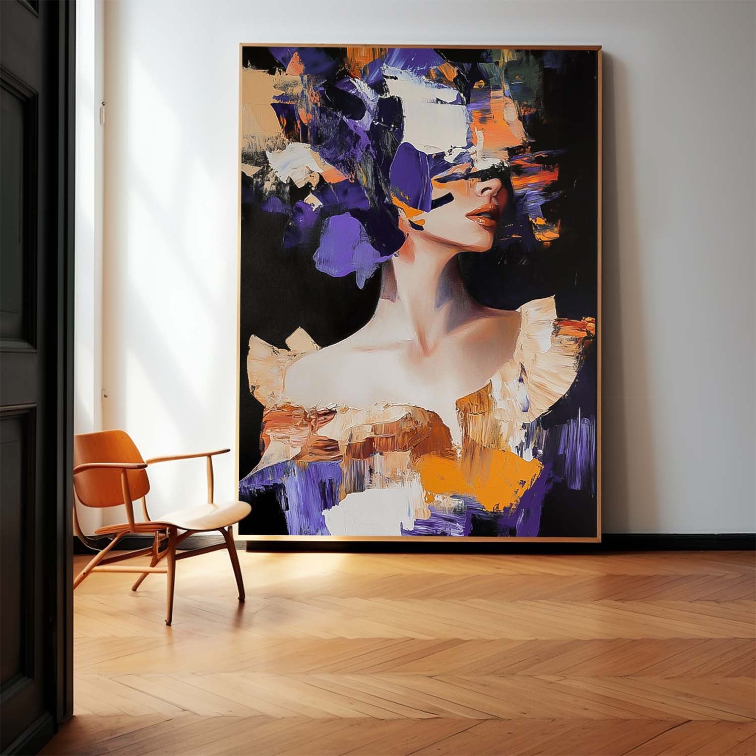 Wall Art People Impasto Portrait Dopamine Fashion