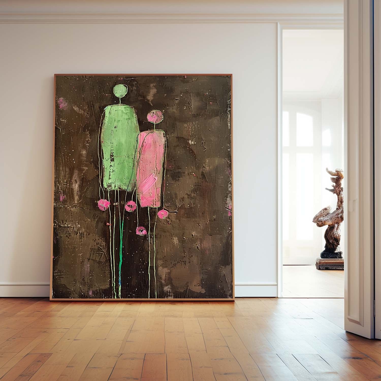 Wall Art People Moody Expressionist Abstract