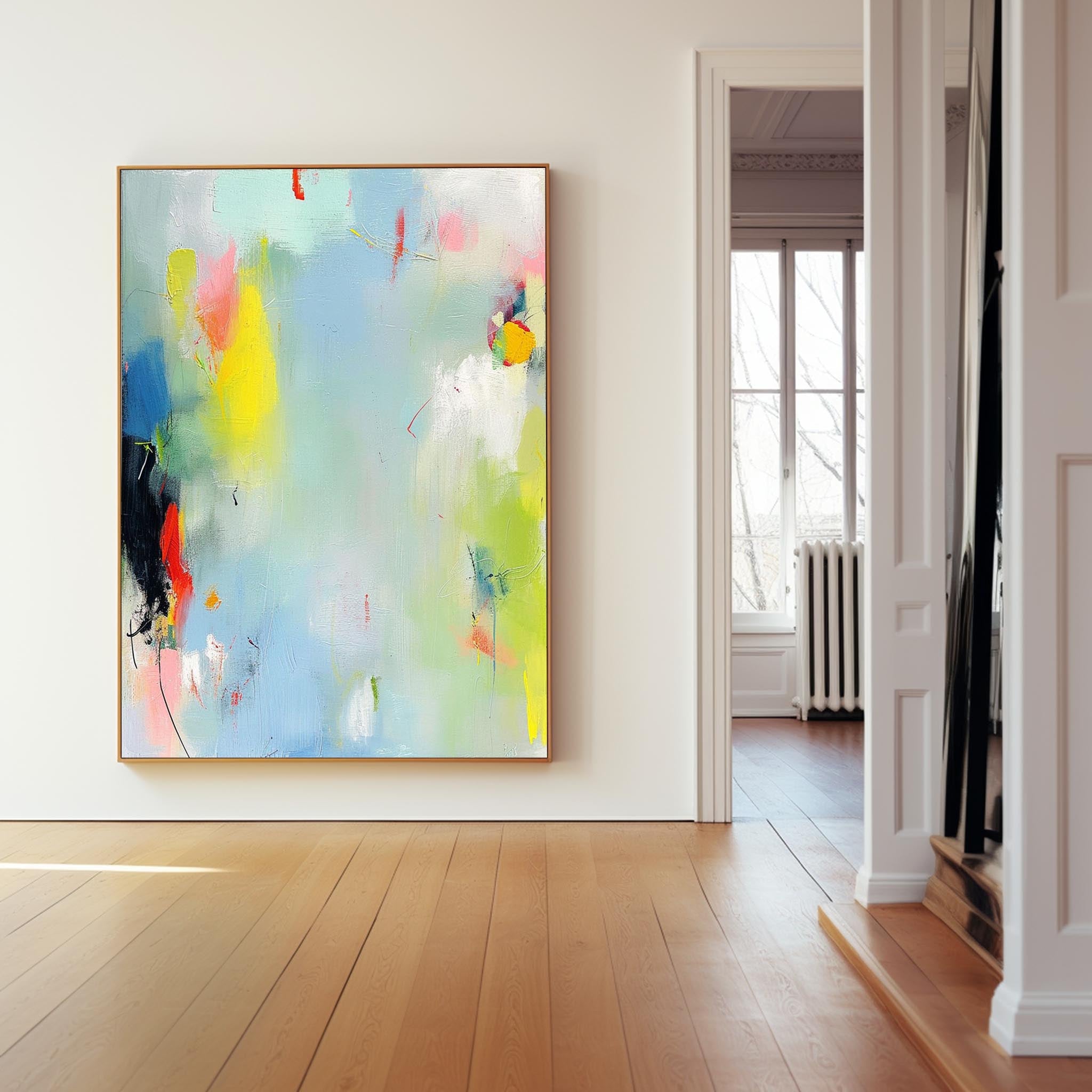 Wall Art Soft Fluid Wash Abstract Painterly
