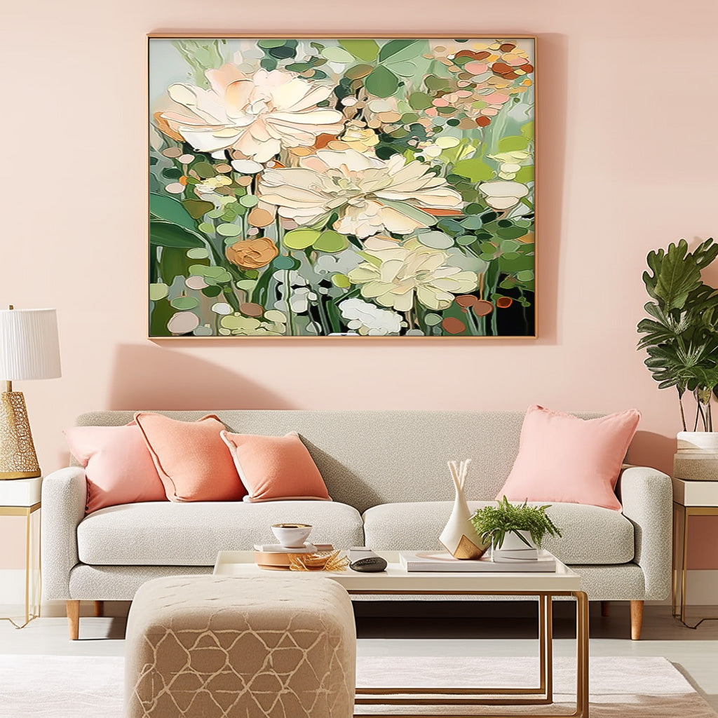 Wall Art Bouquet Design Minimalist Fresh