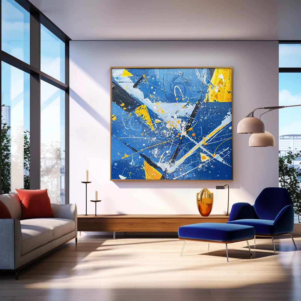 Wall Art Action Abstract Energetic Expressionist