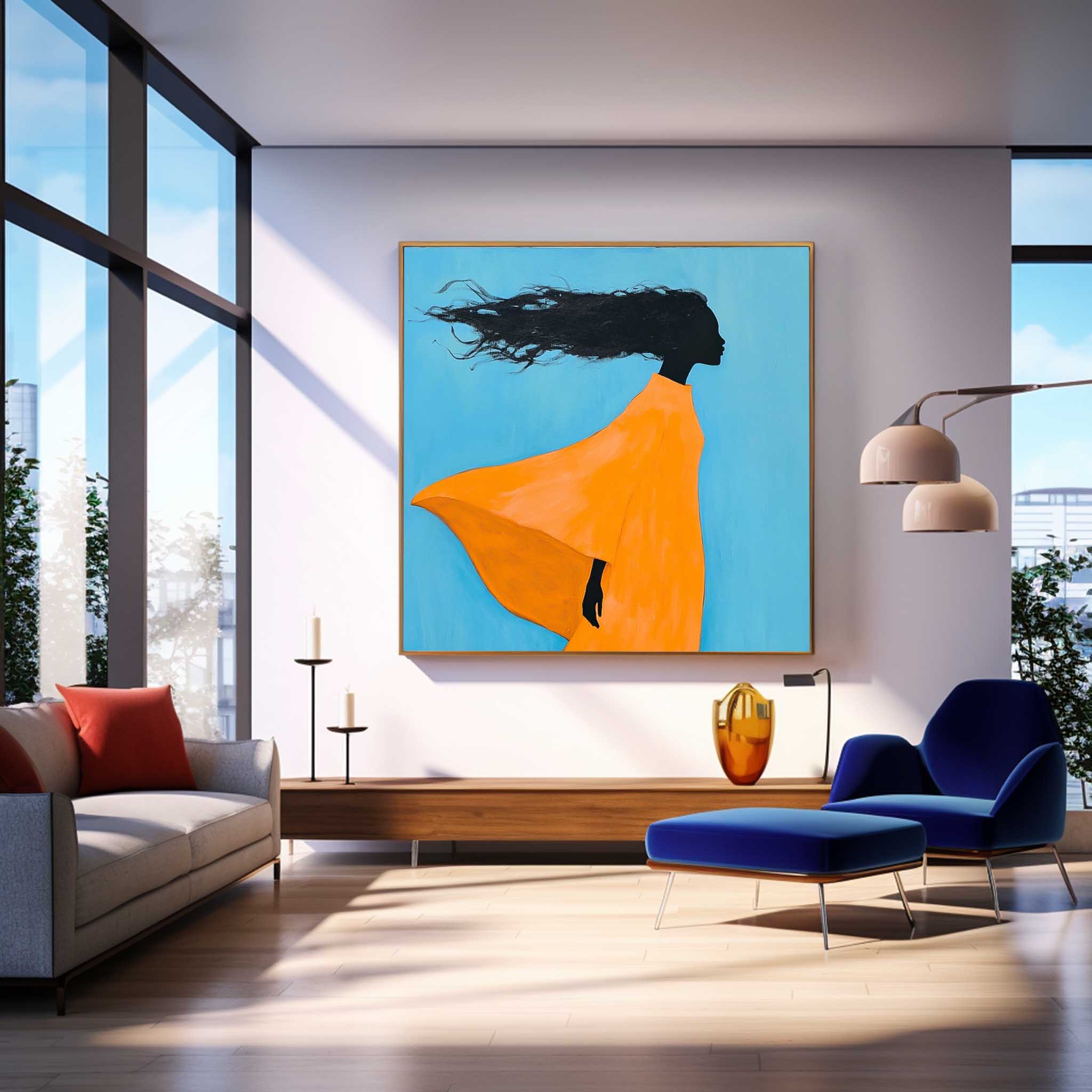 Wall Art People Avant Modern Abstract Expressionist