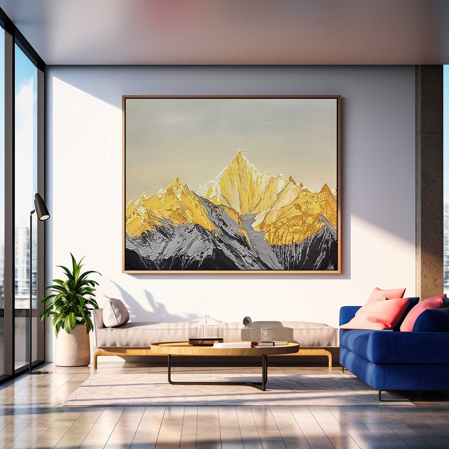 Wall Art Landscape Impasto Contemporary Majestic