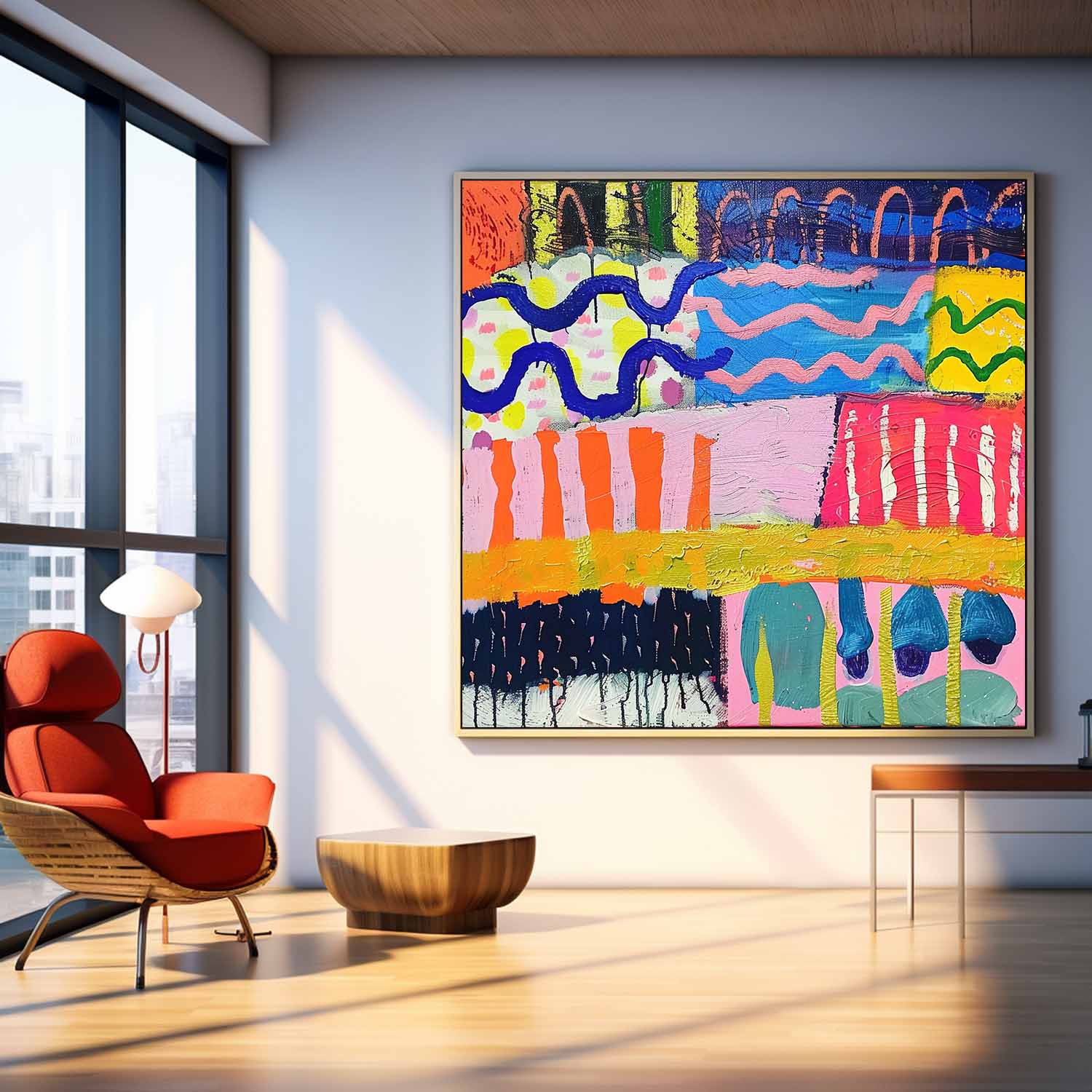 Wall Art Abstract Playful Energetic Modern