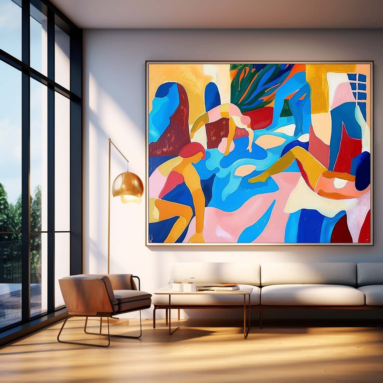 Wall Art Abstract Cubist Figurative Joyful