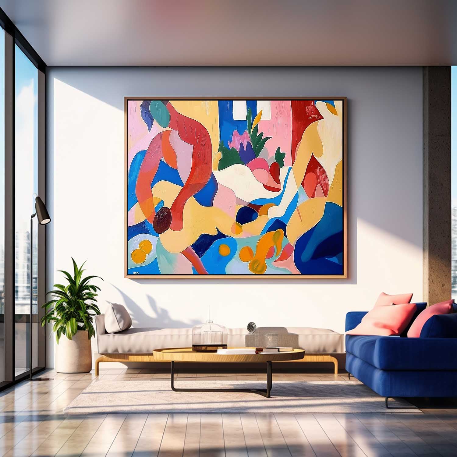 Wall Art Modern Abstract Vibrant Artistic