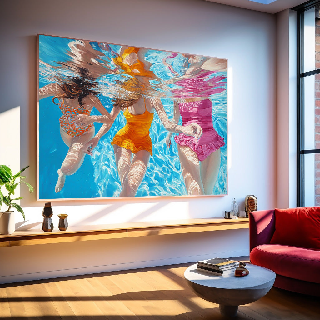 Wall Art People Contemporary Expressionist Soft