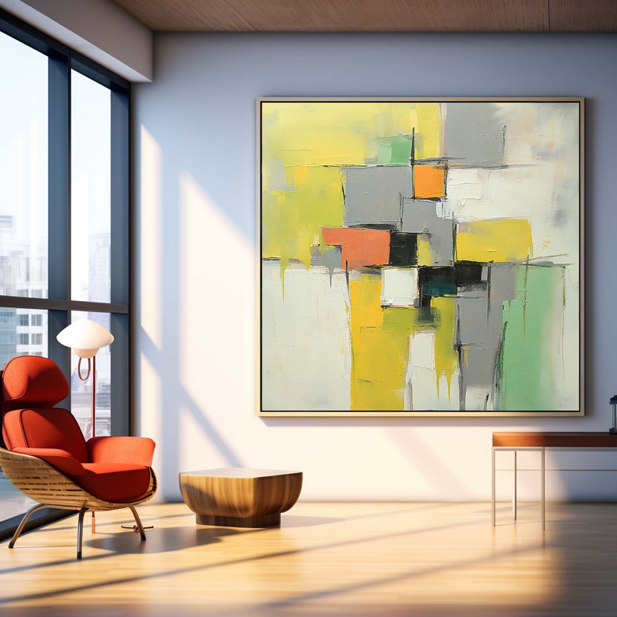 Wall Art Dynamic Abstract Contemporary Painterly