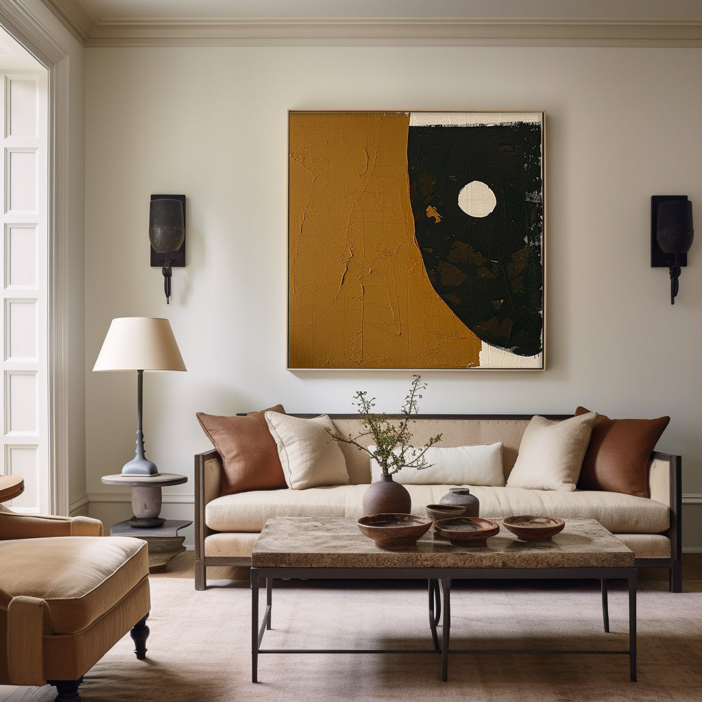 Wall Art Geometric Minimalist Meditative Painterly
