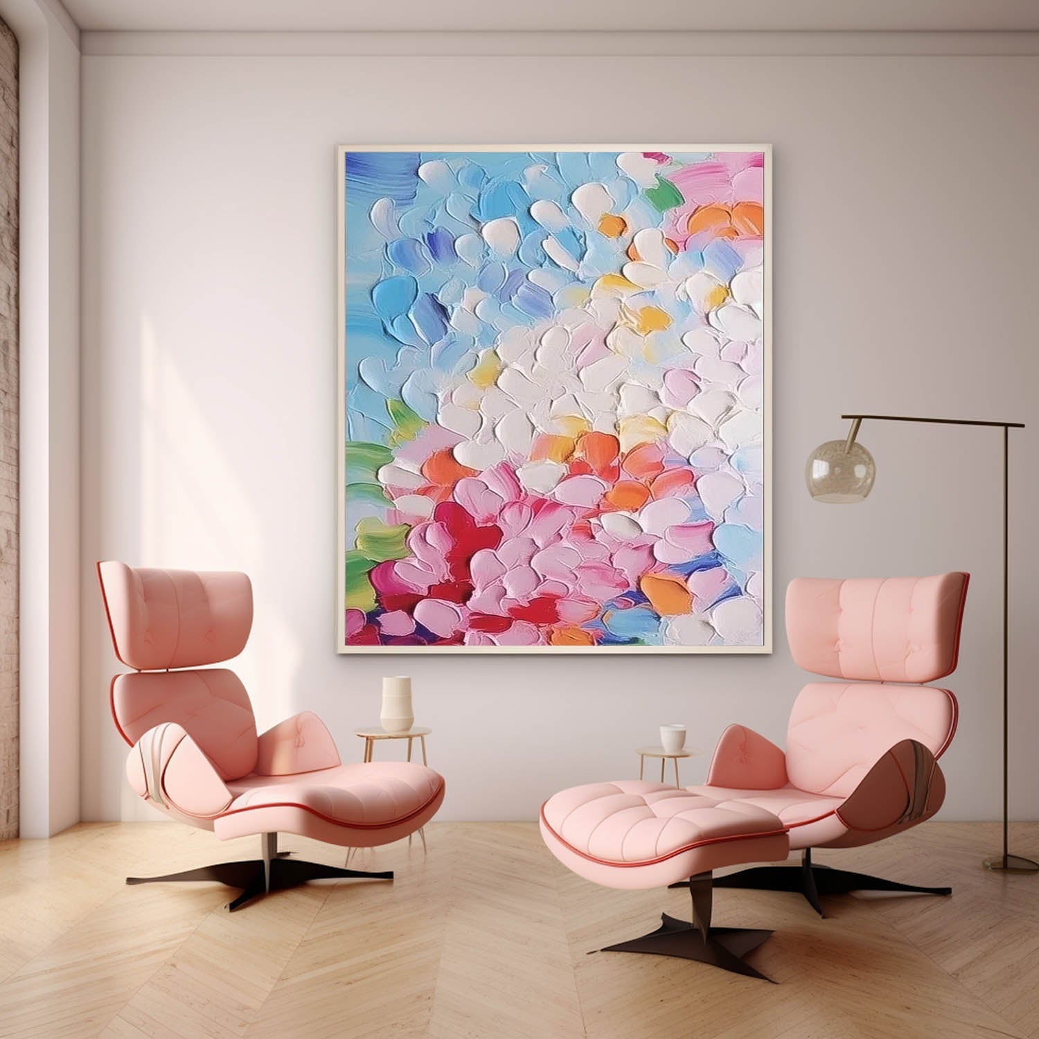 Abstract Canvas Art AB565 - Neutralighting
