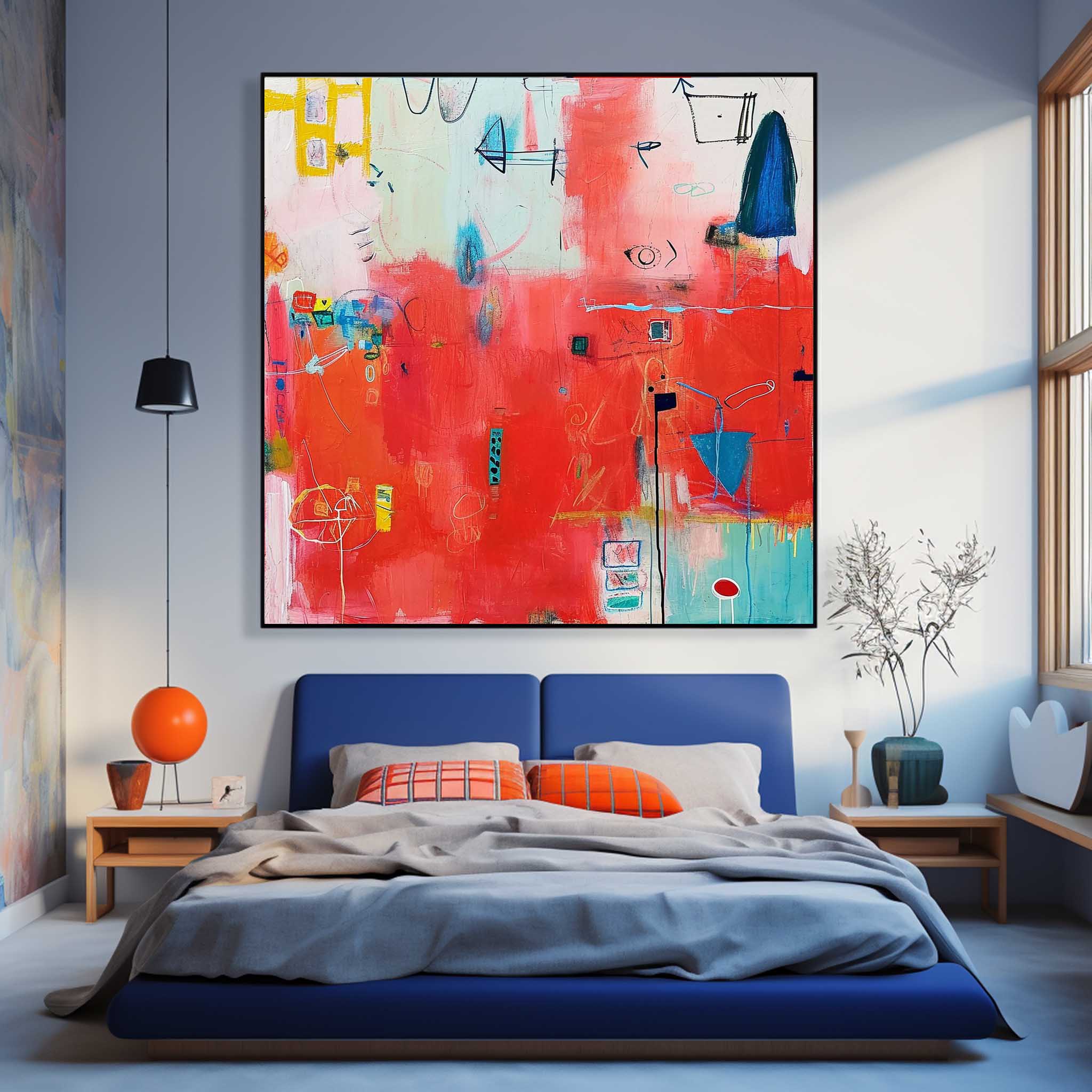 Wall Art Symbolic Abstract Whimsical