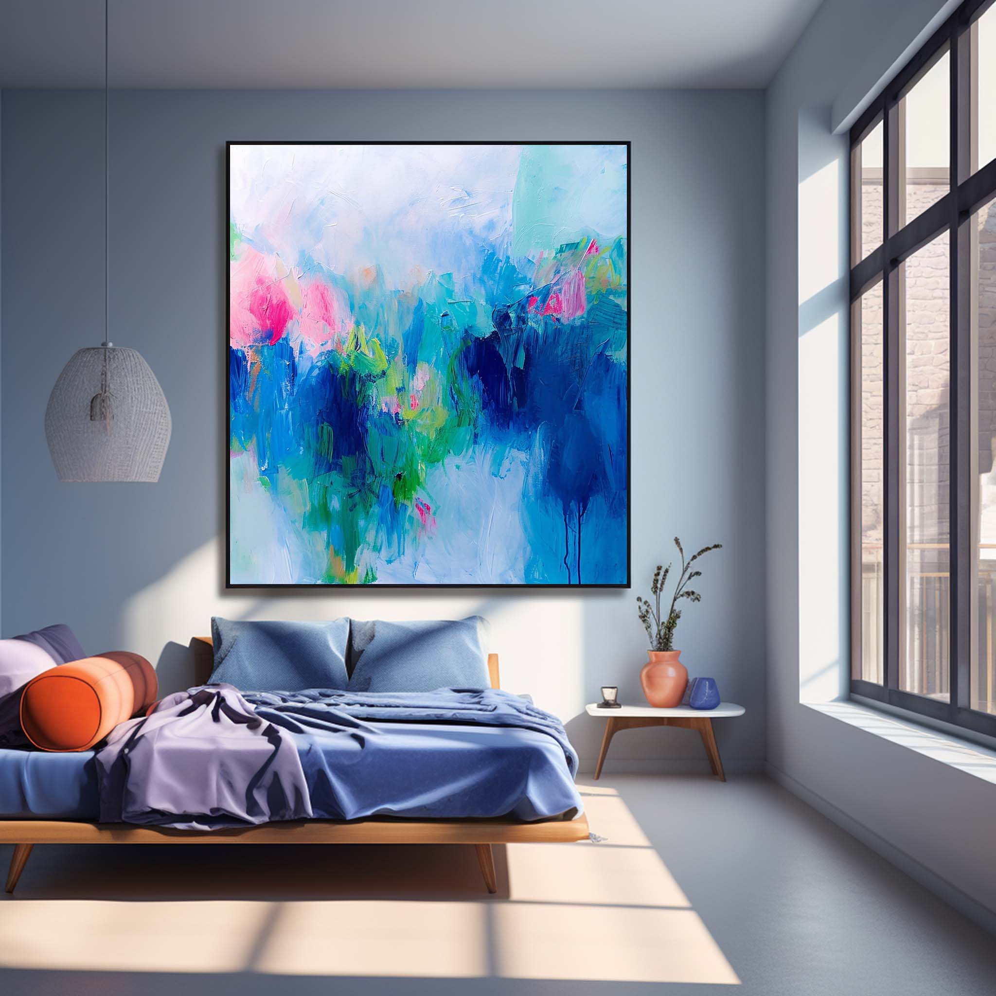 Wall Art Serene Calm Playful Modern Abstract