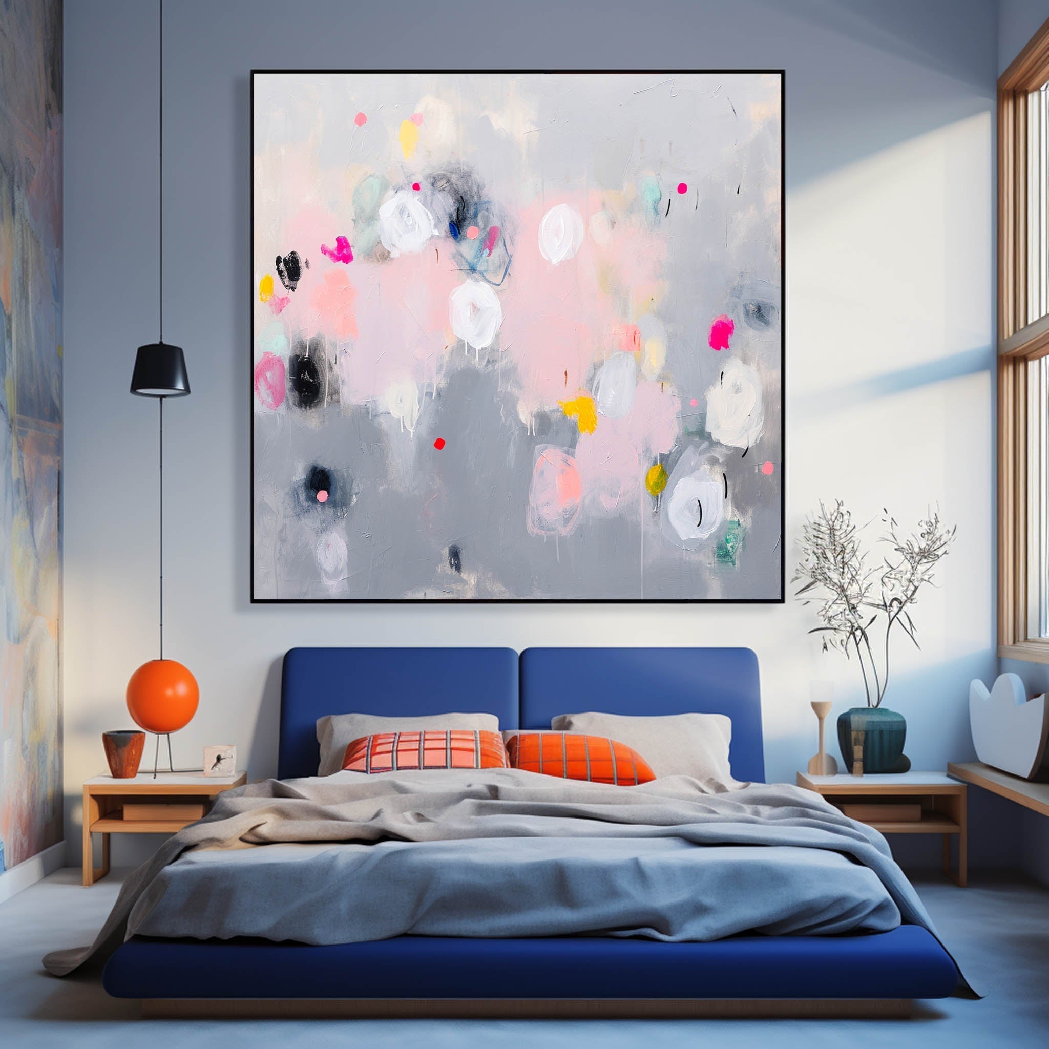 Abstract Canvas Art AB393 - Neutralighting