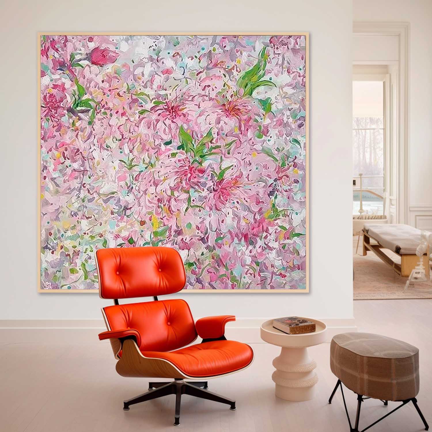 Wall Art Impasto Flower Elegant Impressionist