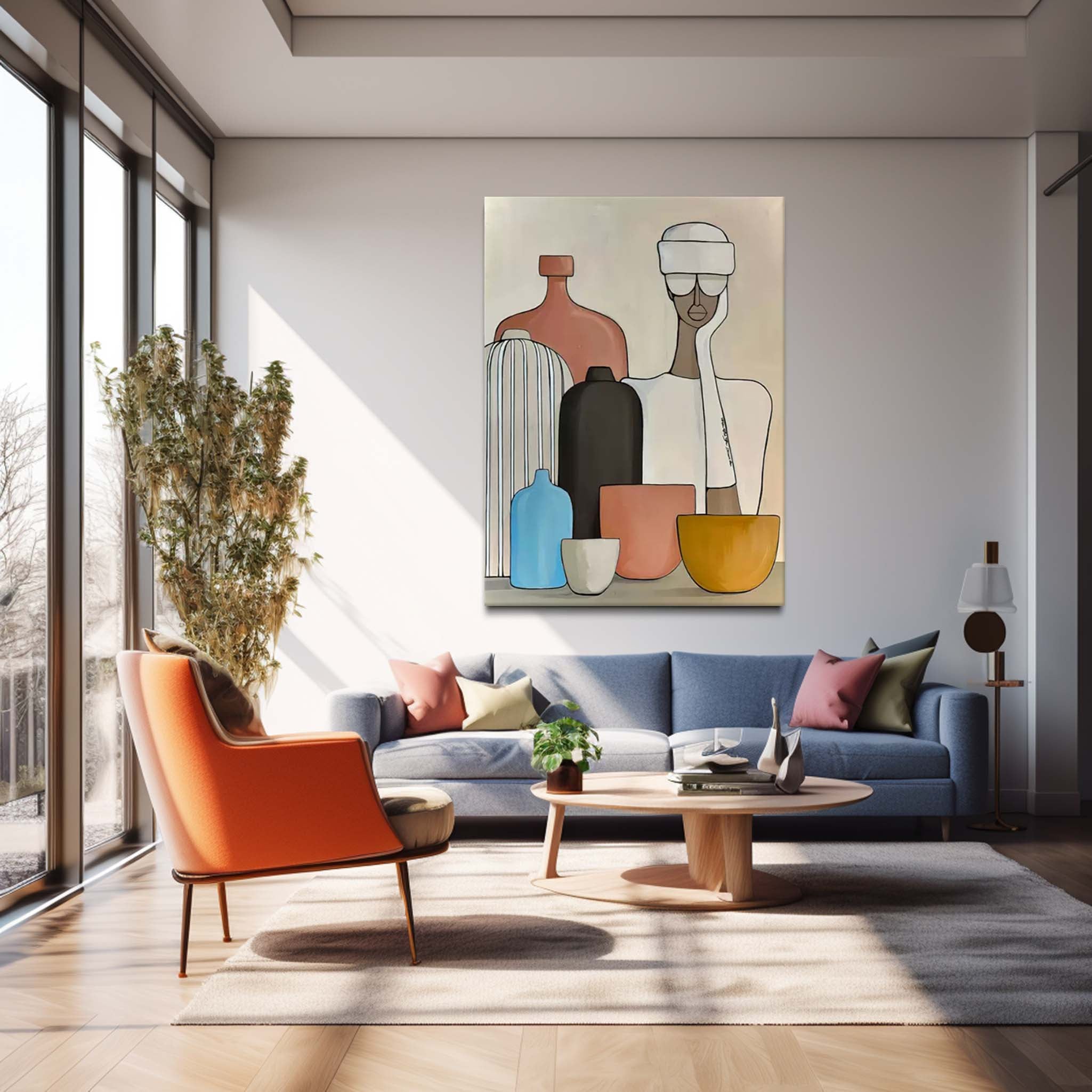 Wall Art Abstract Pop Cartoon Illustration