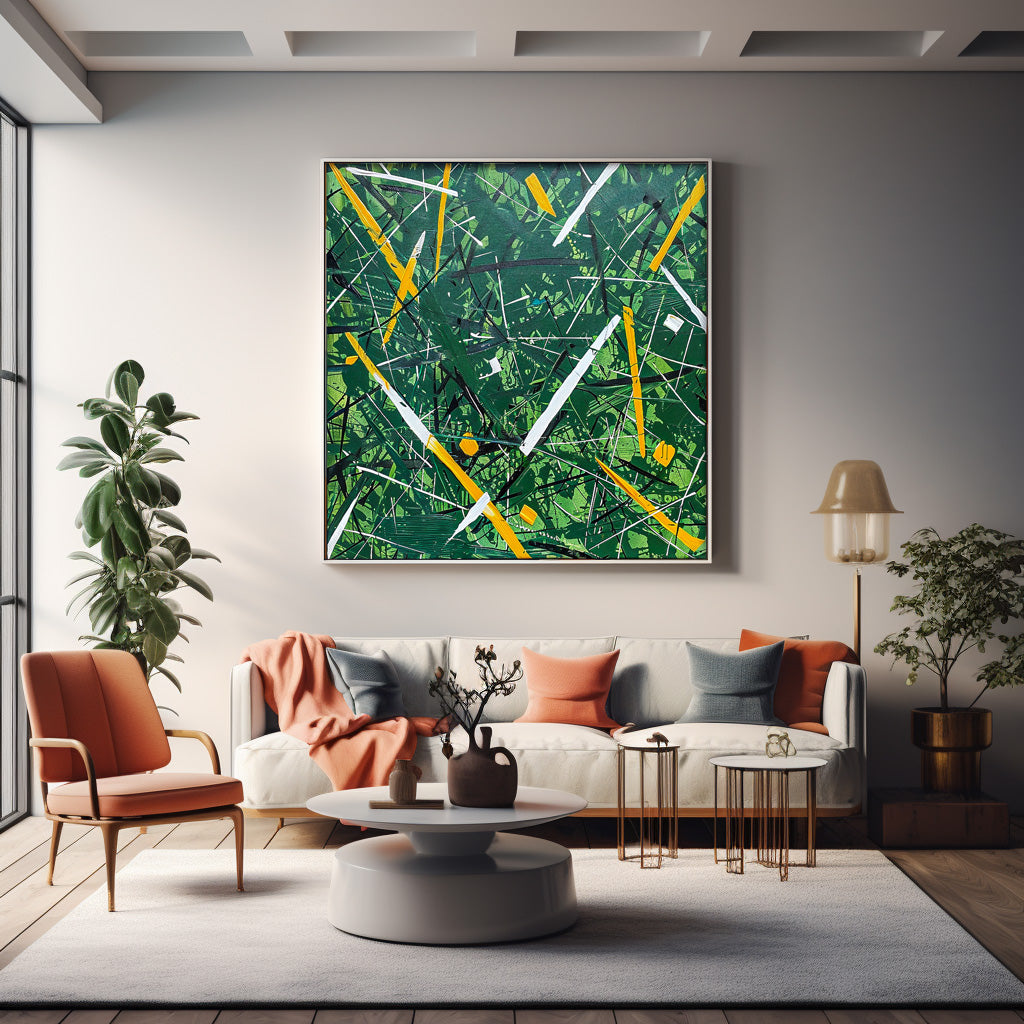 Wall Art Vibrant Abstract Expressionist Painterly