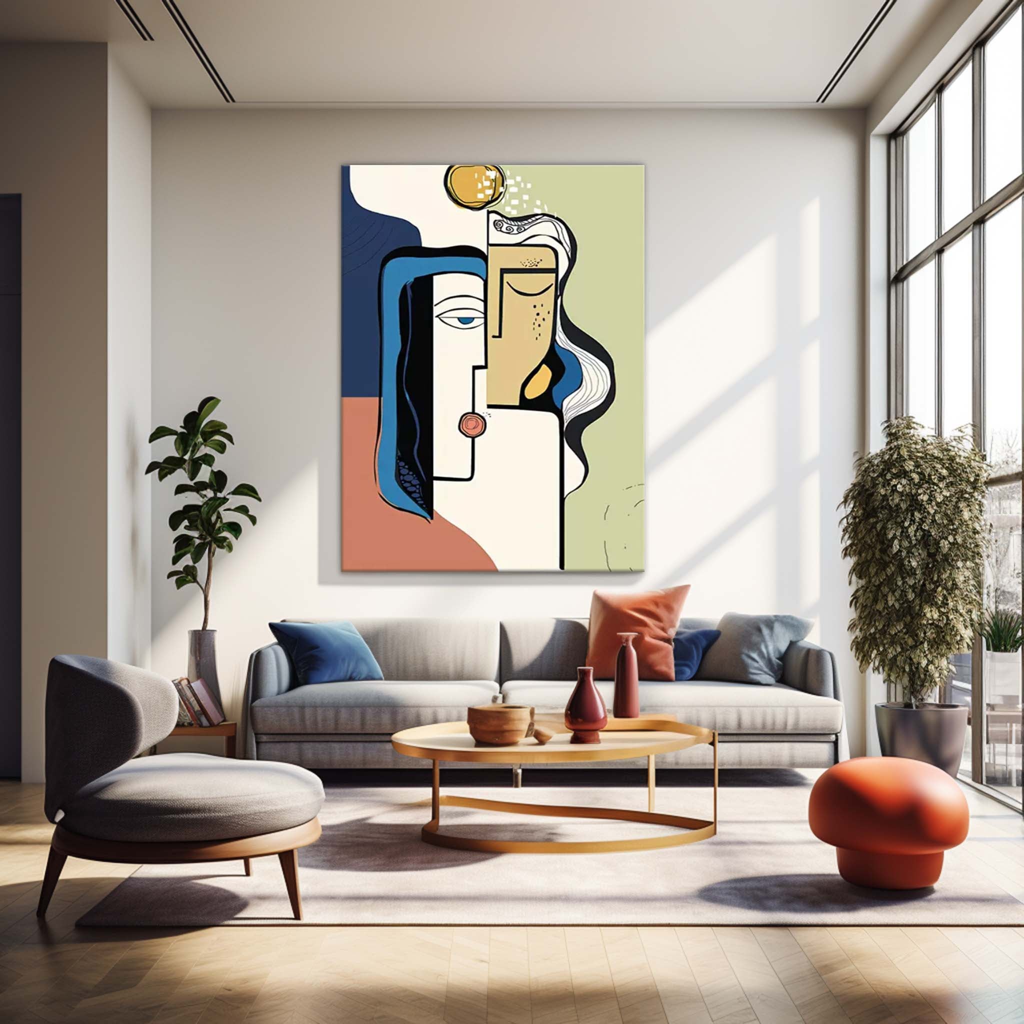 Wall Art Cartoon Illustration Abstract Edgy