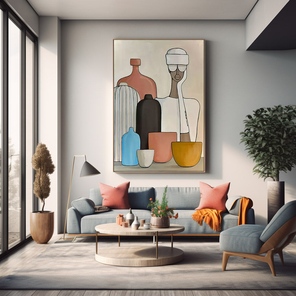 Wall Art Abstract Pop Cartoon Illustration