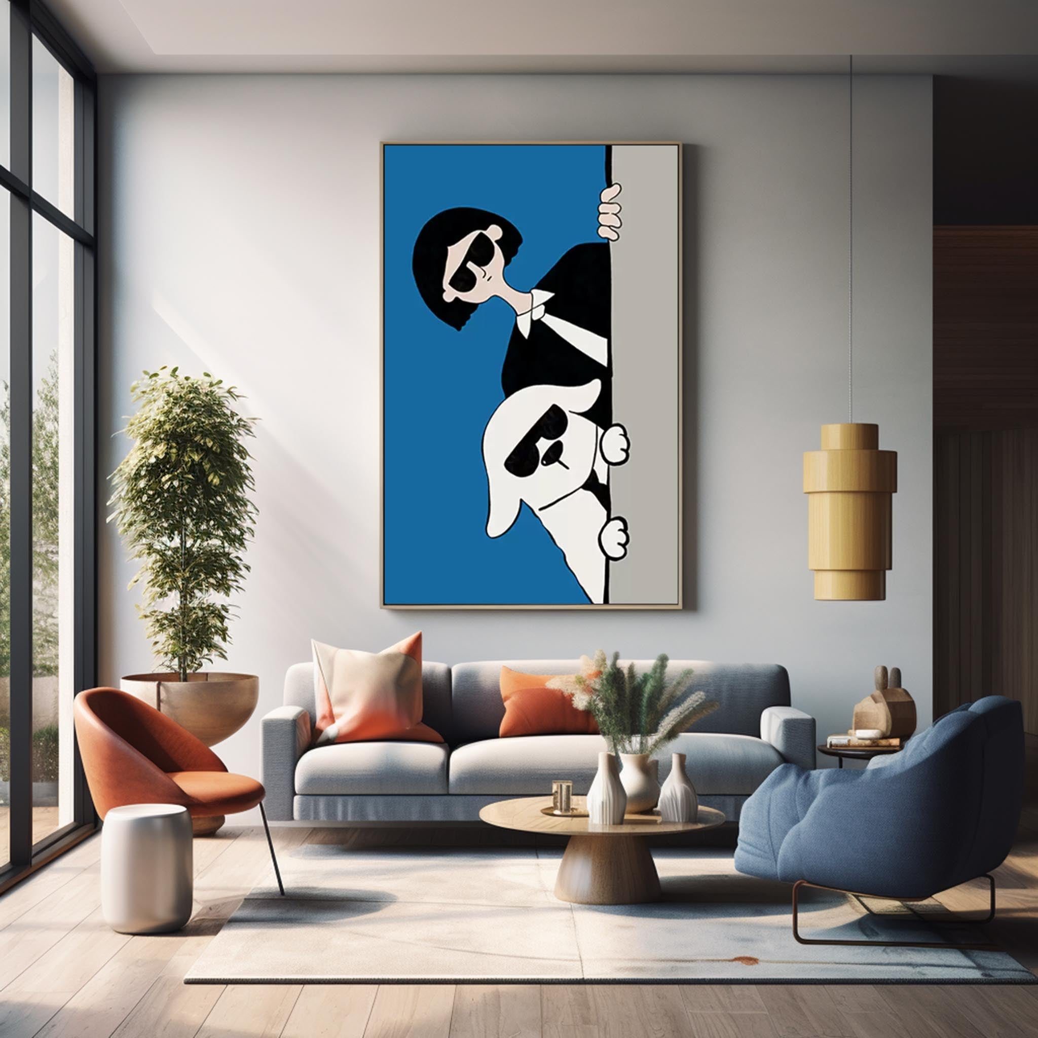 Wall Art Abstract Contemporary Humorous