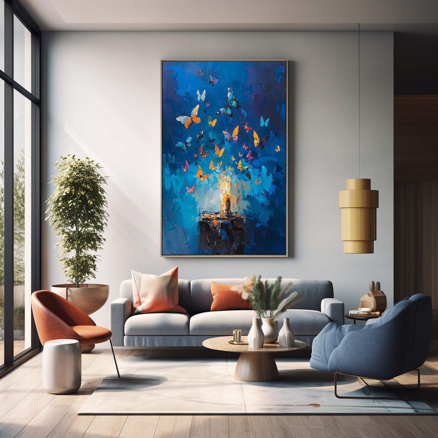 Wall Art Abstract Magical Scene Warm