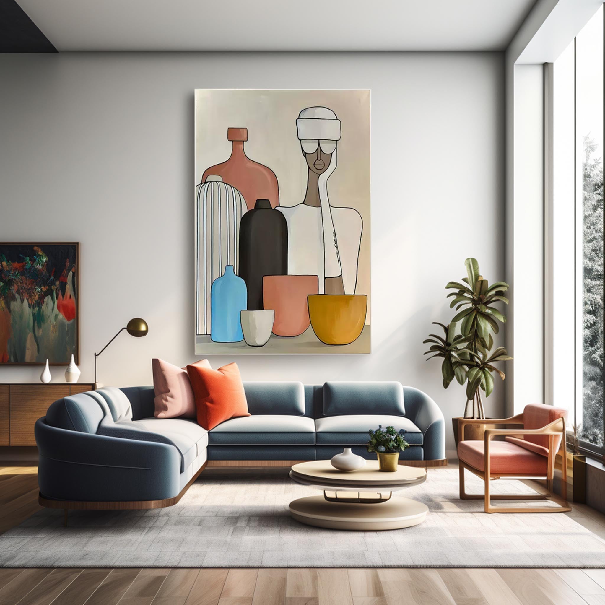 Wall Art Abstract Pop Cartoon Illustration